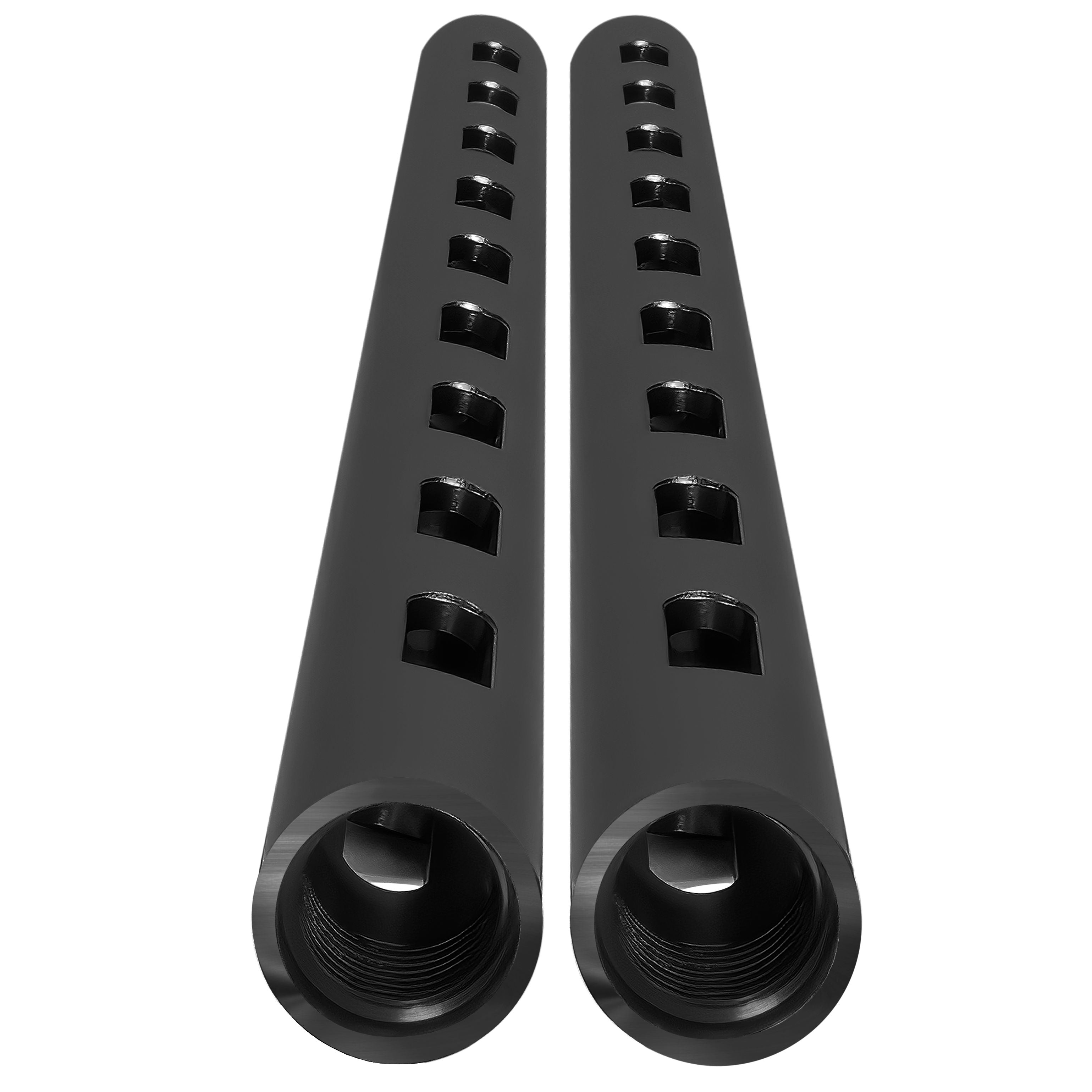 Kondor Blue 18'' PPSH 15MM Threaded Camera Support Rods (2 Pack) - Raven Black for DSLR Rig & Cinema Camera Setup - Perfect for Film Production & Video Shooting Accessories