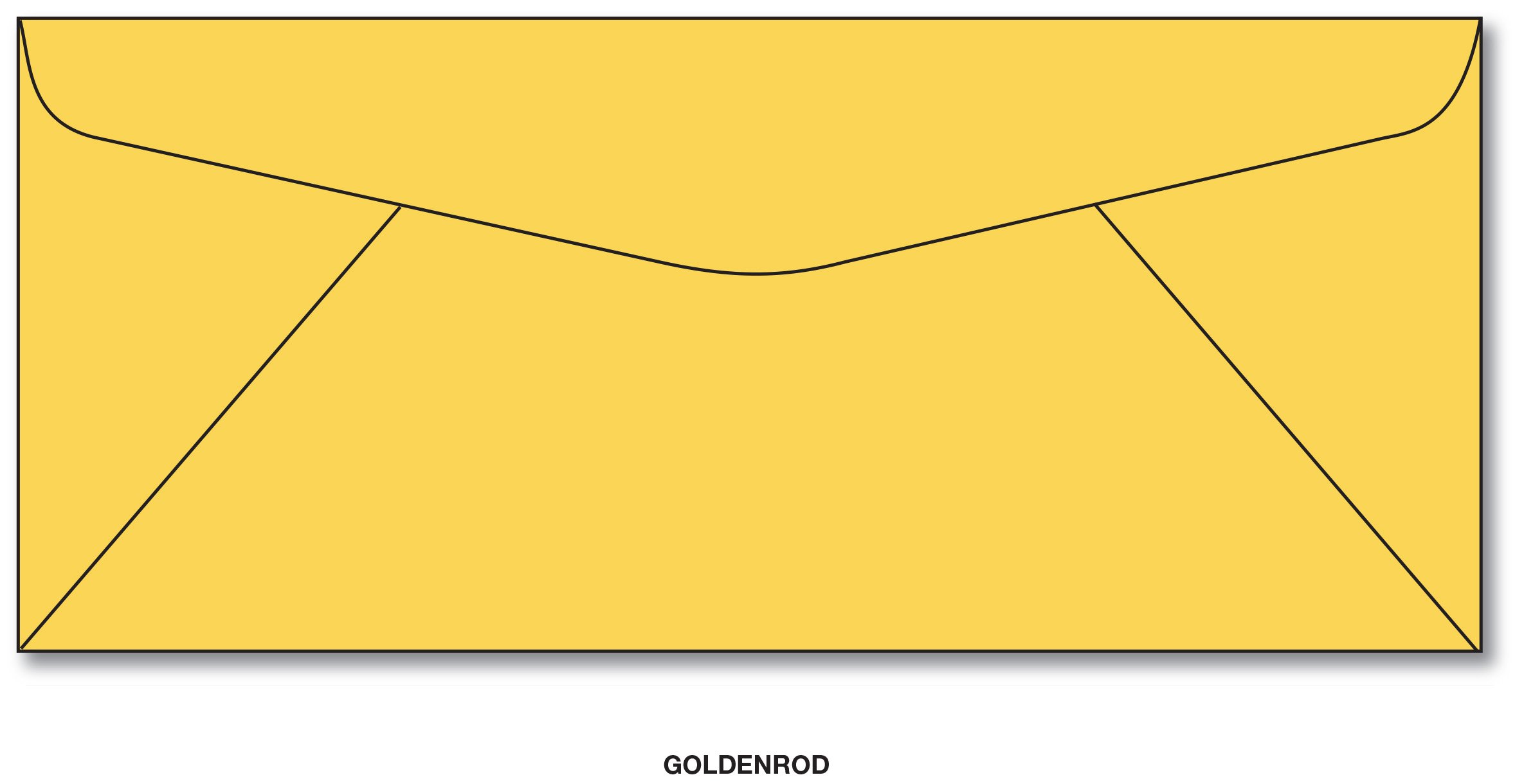 Premium Goldenrod #10 Business Envelopes (4 1/8
