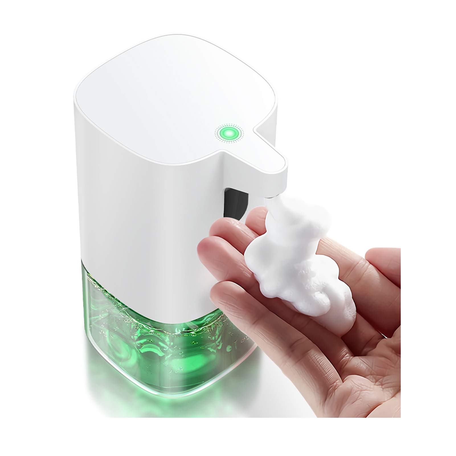 BZGWECD 300mL Automatic Touchless Hand Soap Dispenser - Waterproof Smart Liquid Soap Dispenser for Kitchen, Bathroom & Home Use - White Spray Soap Dispenser for Hygienic Hand Washing & Germ Protection