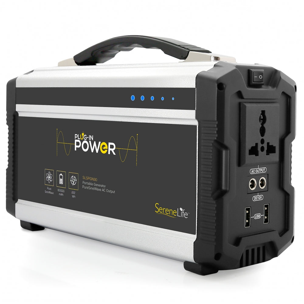 Portable Rechargeable Power Generator - 300W Solar Powered Battery Pack for Camping, Emergencies & Outdoor Adventures | USB Charging & AC Outlet