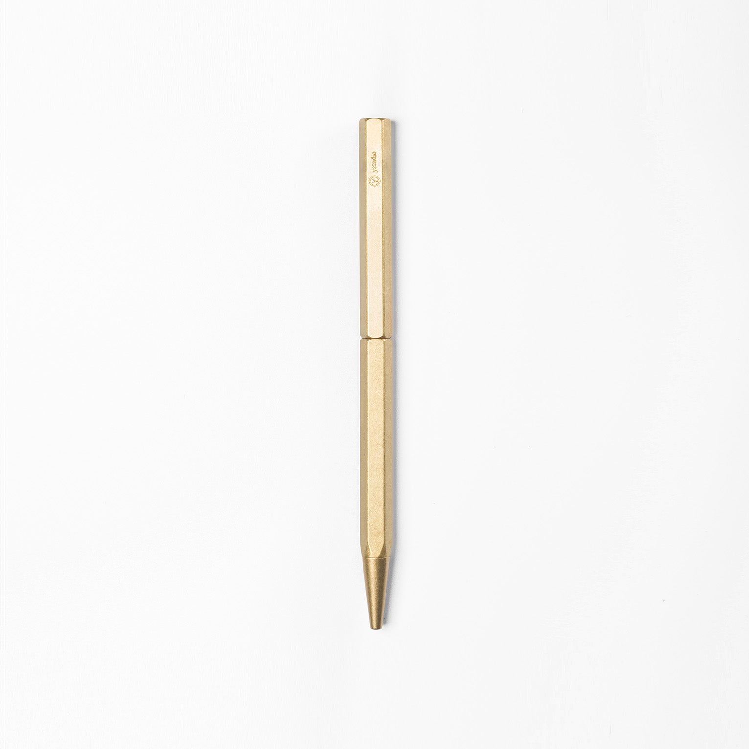 YSTUDIO Classic Revolve Ballpoint Pen - Slim Brass Design for Smooth Writing | Premium Office & Gift Pen for Professionals, Students & Writers