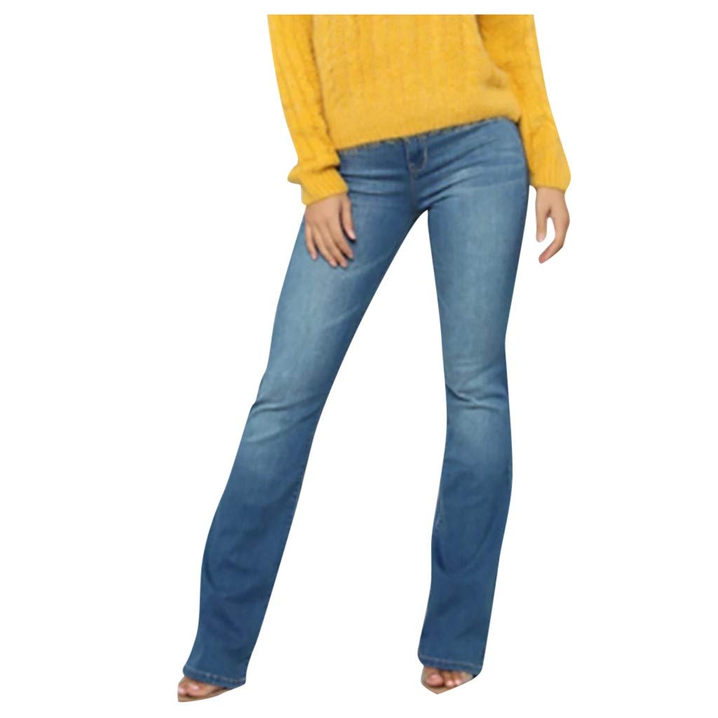 Amber Women's Stretch Denim Shorts - Mid Waist Flare Bell Jeans | Slim Fit Comfortable Pants for Casual Wear, Summer Outfits & Beach Vacations
