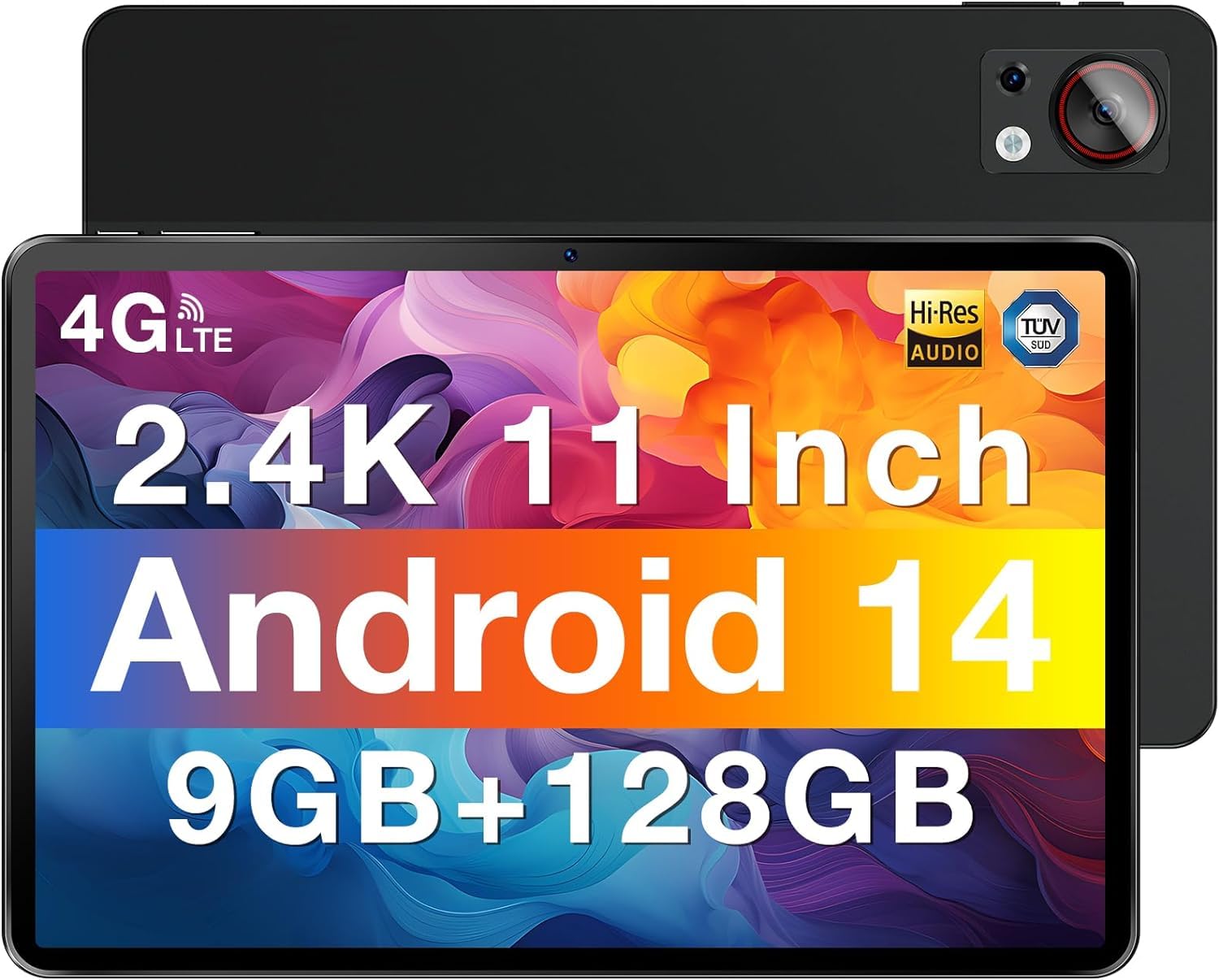 DOOGEE T30SE Android 14 Tablet - 9GB RAM (4+5GB) 128GB ROM (Expandable to 2TB) with 2.4K IPS 11-inch Display, 8580mAh Battery, Dual 4G LTE, 5G WiFi, Octa-Core Processor, 13MP+5MP Camera - Perfect for Gaming, Streaming & Productivity on the Go