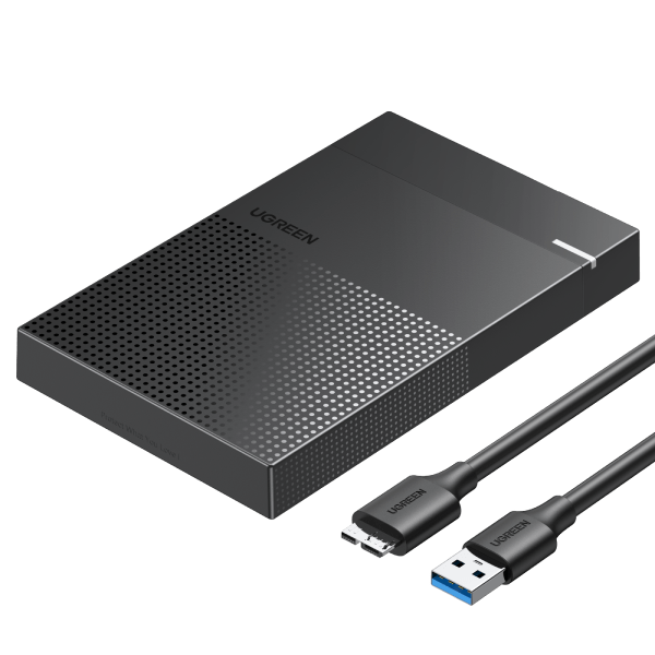 UGREEN USB C to SATA 2.5 Inch External Hard Drive Enclosure - Portable SSD HDD Case for MacBook, Windows PC, PS4 & Data Backup