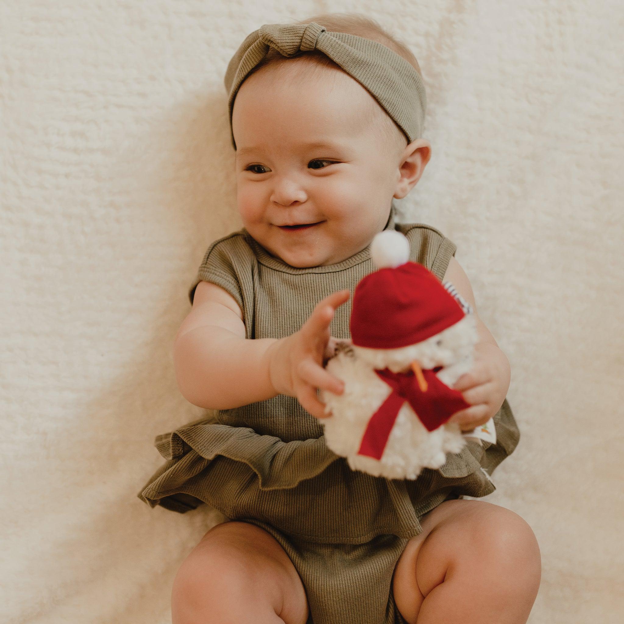 Organic Baby Tank Ruffle Waist Romper - Soft Cotton One-Piece Outfit for Newborns & Infants | Perfect for Summer Playdates, Beach Trips & Photo Shoots