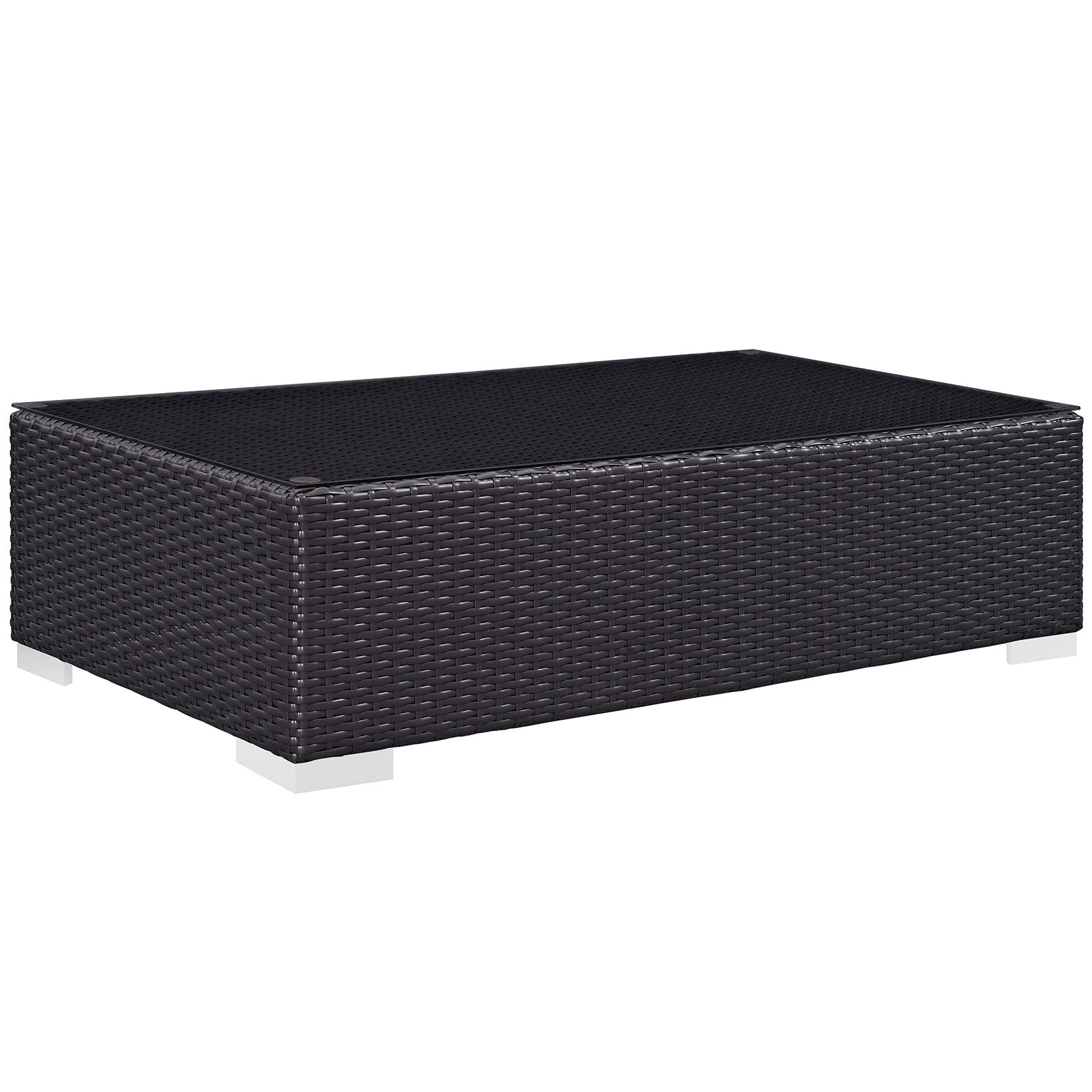 Stylish Convene Outdoor Patio Coffee Table - Weather-Resistant Durable Design for Garden, Deck, Poolside & Backyard Relaxation