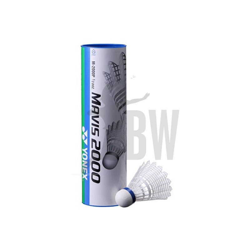 Yonex Mavis 2000 Nylon Badminton Shuttlecocks - White Medium Speed for Indoor & Outdoor Training, Practice, and Competitive Play