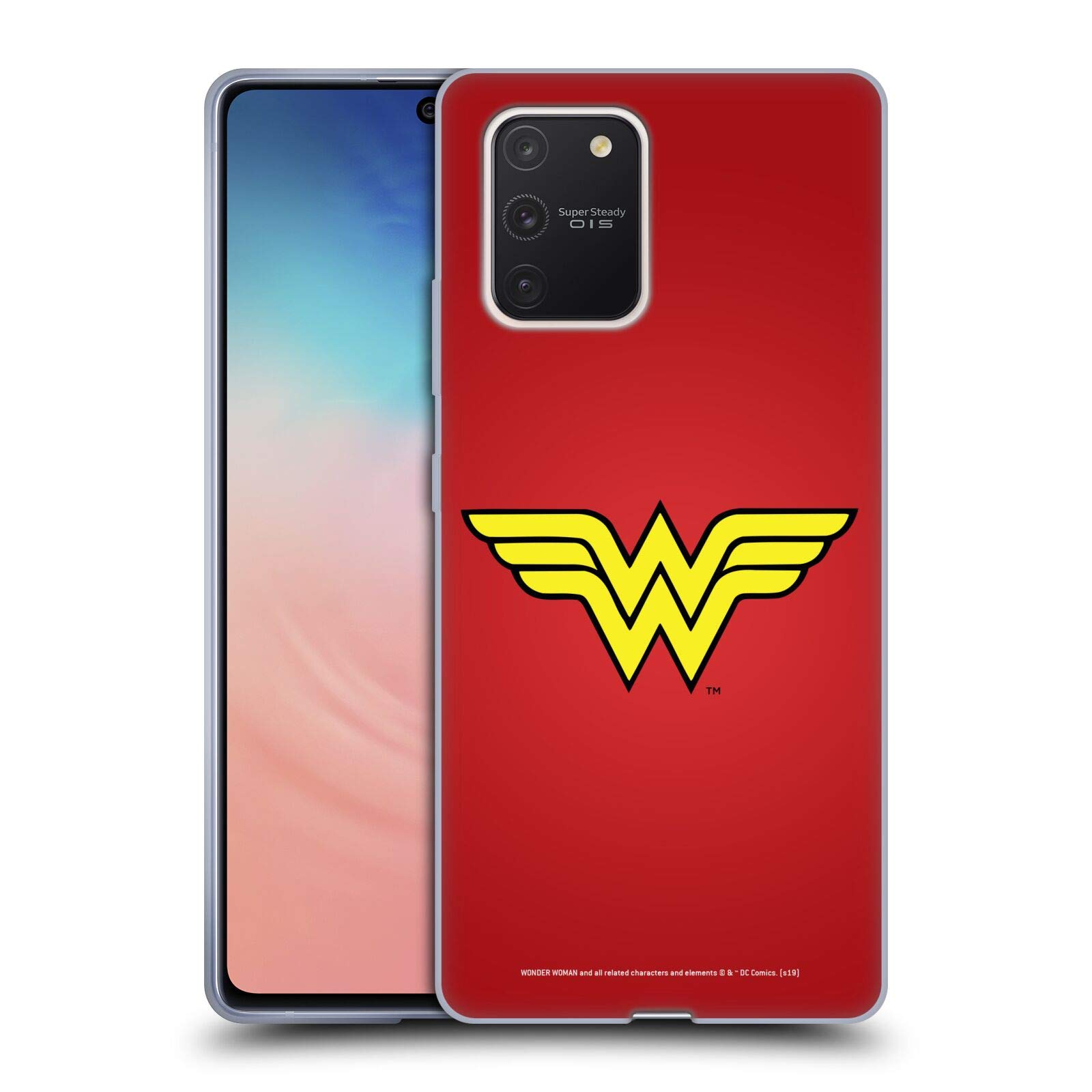 Head Case Designs Wonder Woman DC Comics Classic Logos Soft Gel Case for Samsung Galaxy S10 Lite - Durable Protection for Everyday Use