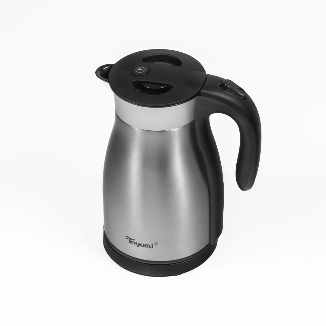 TOYOMI 1.7L Cordless Electric Kettle - 2-in-1 Heating & Warming Thermo Pot for Coffee, Tea & Soup - Fast Boil & Keep Warm Function - Perfect for Home, Office & Dorm Use (Model WK-1789)