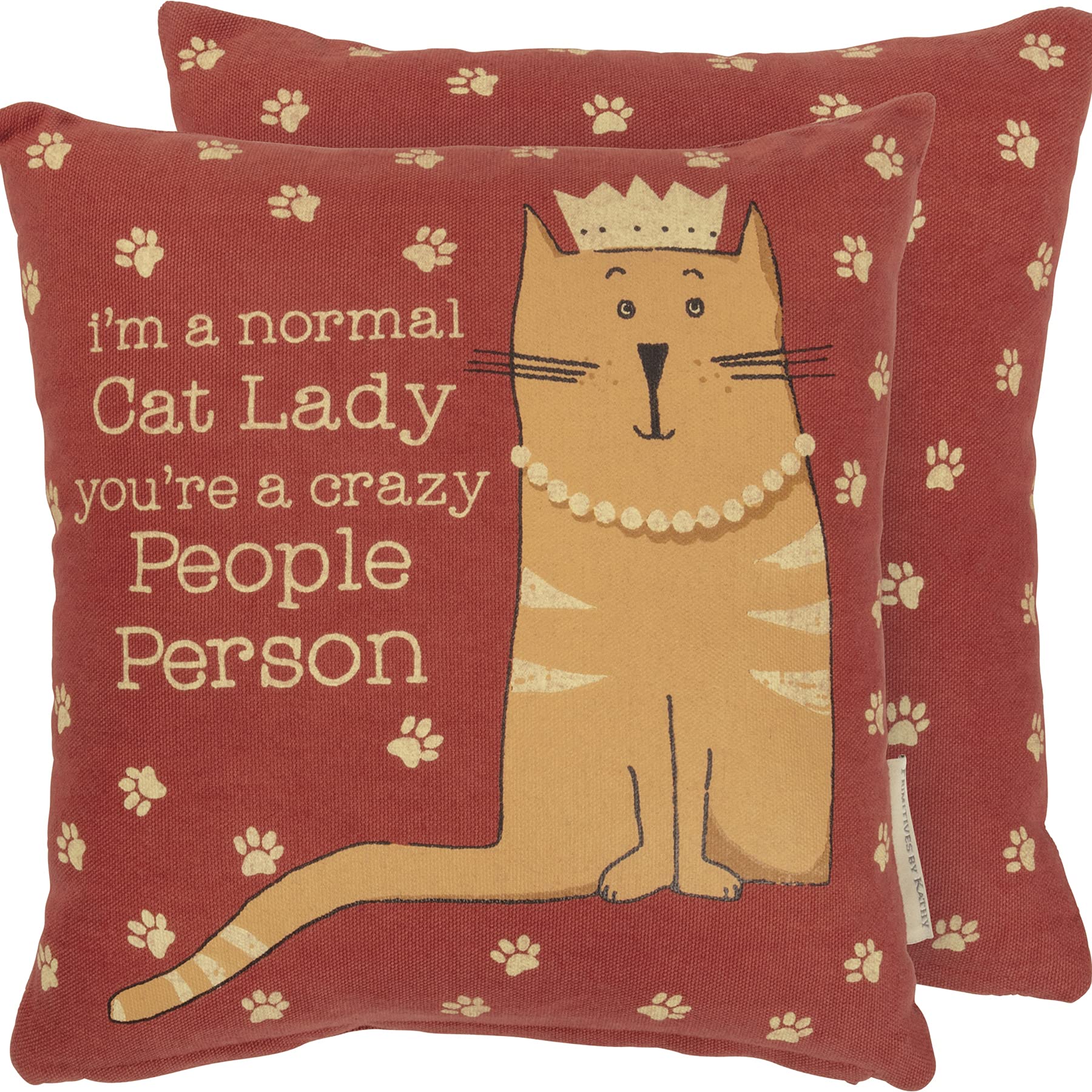 PBK Home Décor Pillow - Soft Red Decorative Throw Pillow for Sofa, Bed & Couch - Perfect for Living Room, Bedroom & Home Styling