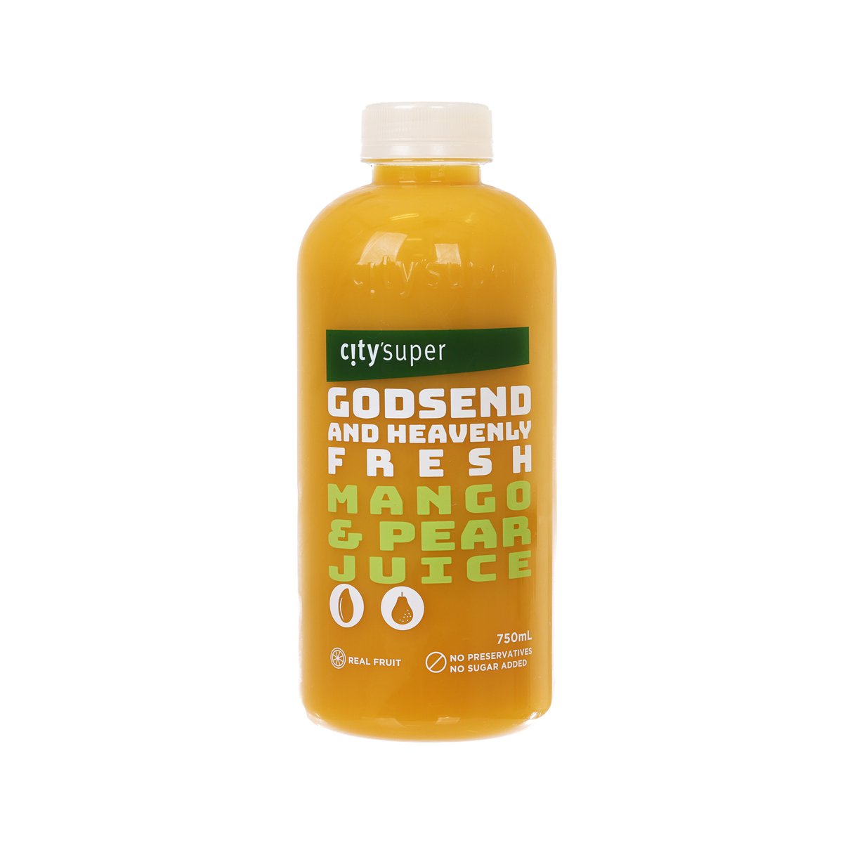 Organic Mango & Pear Juice Blend - 750mL Bottle | Cold-Pressed, No Sugar Added | Perfect for Smoothies, Cocktails & Healthy Hydration