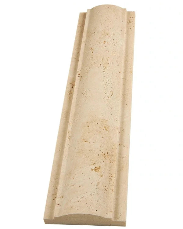 Ivory Travertine Arch Molding - Premium Natural Stone Trim for Home & Commercial Decor | Perfect for Doorways, Fireplaces & Architectural Accents