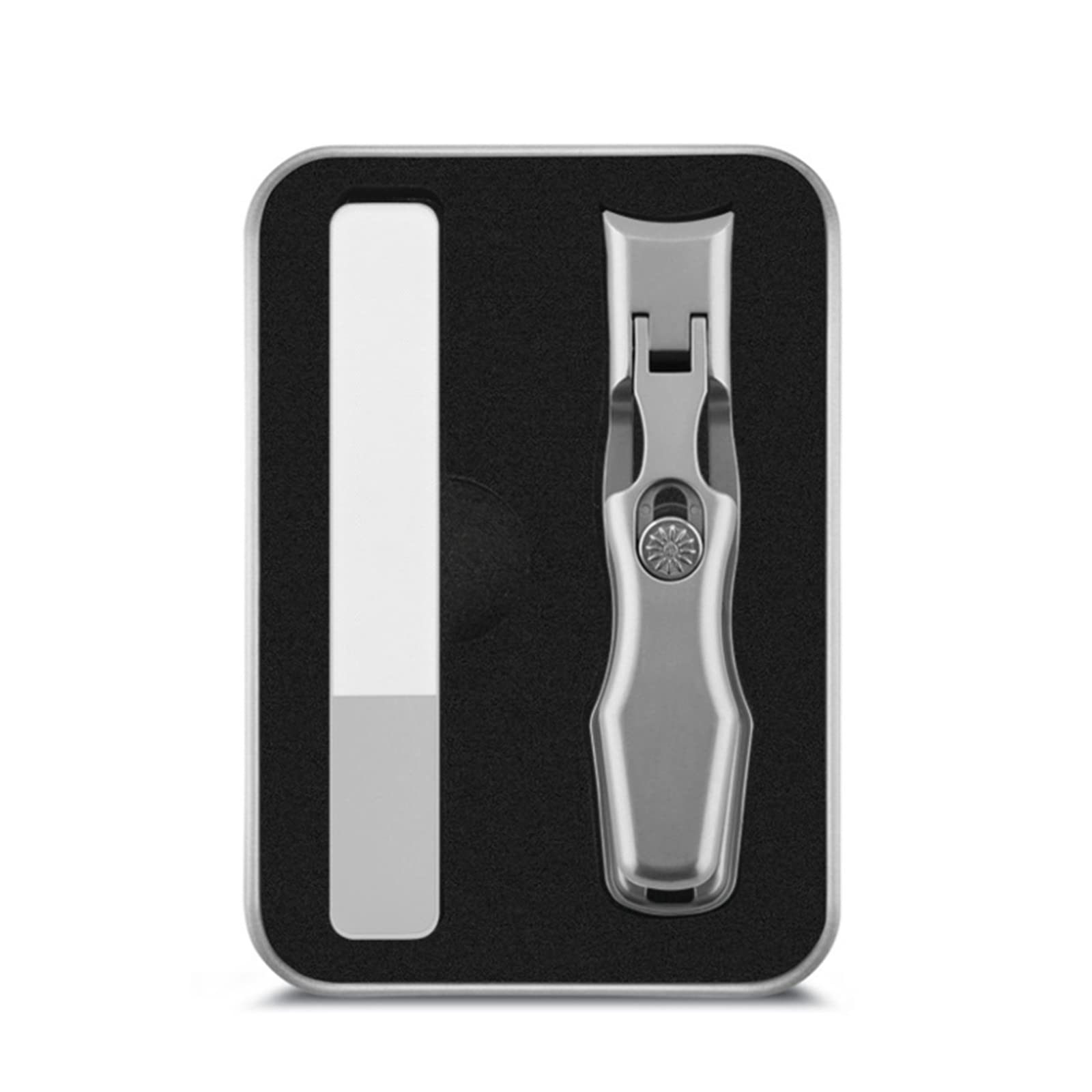 Premium Stainless Steel Nail Clipper for Thick Nails - Wide Jaw Ergonomic Toenail & Fingernail Trimmer with Catcher & Splash-Proof Design - Perfect for Seniors, Diabetics & Home Grooming Kits