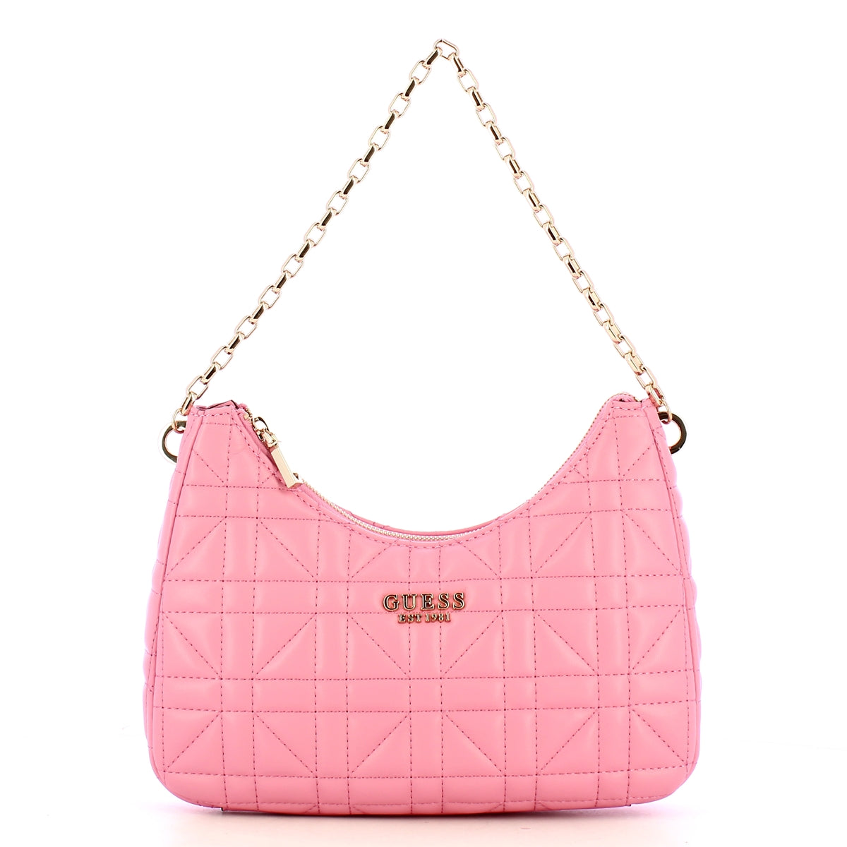 Guess Assia Pink Shoulder Bag for Women - Fashion Crossbody Purse with Adjustable Strap, HWQG8499180 | Perfect for Work, Travel & Everyday Use