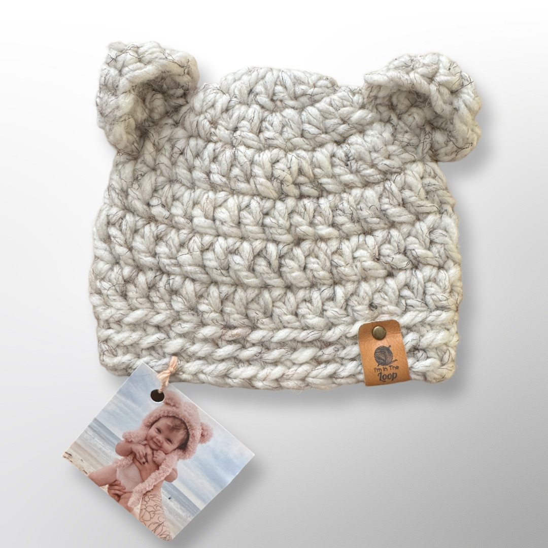 Wheat Baby Bear Beanie - Soft Knit Winter Hat for Infants & Toddlers - Perfect for Cold Weather & Outdoor Adventures