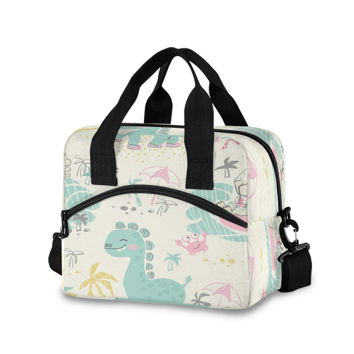 SUABO Insulated Lunch Bag for School, Work & Picnics - Dinosaur Themed Cooler Tote for Women, Men & Kids - Perfect for Office, Travel & Outdoor Activities