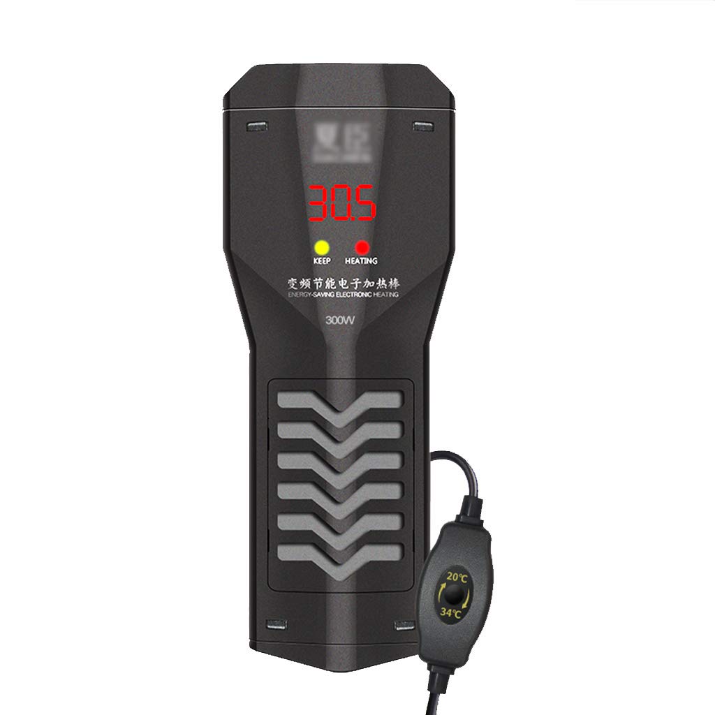 KKYG Aquarium Heater with LED Digital Temperature Display - Submersible Fish Tank Heater with Removable Cover for Easy Cleaning (50W/100W) - Perfect for Freshwater & Saltwater Tanks, Tropical Fish, Reptile Terrariums