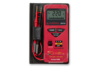 Fluke Amprobe DM78C Digital Multimeter - 3 3/4 Digit LCD Display, Auto-Ranging, Compact Credit Card Size for Electricians & DIY Home Repairs
