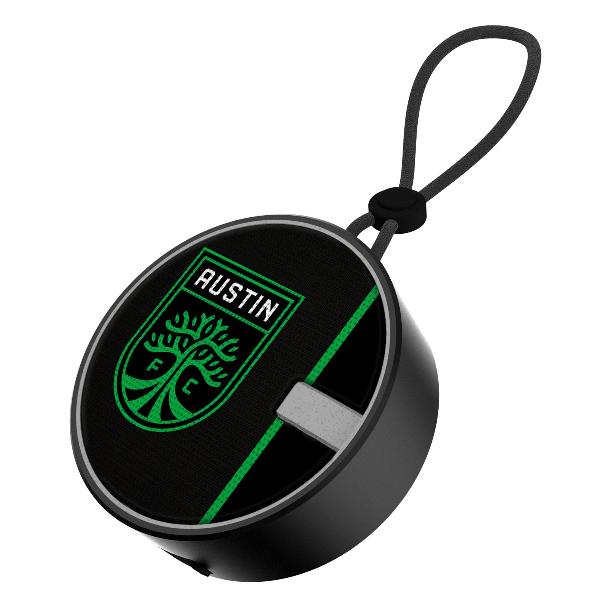 Austin FC Endzone Solid Waterproof Bluetooth Speaker - Portable Outdoor Speaker for Pool, Beach, Camping & Tailgating Parties