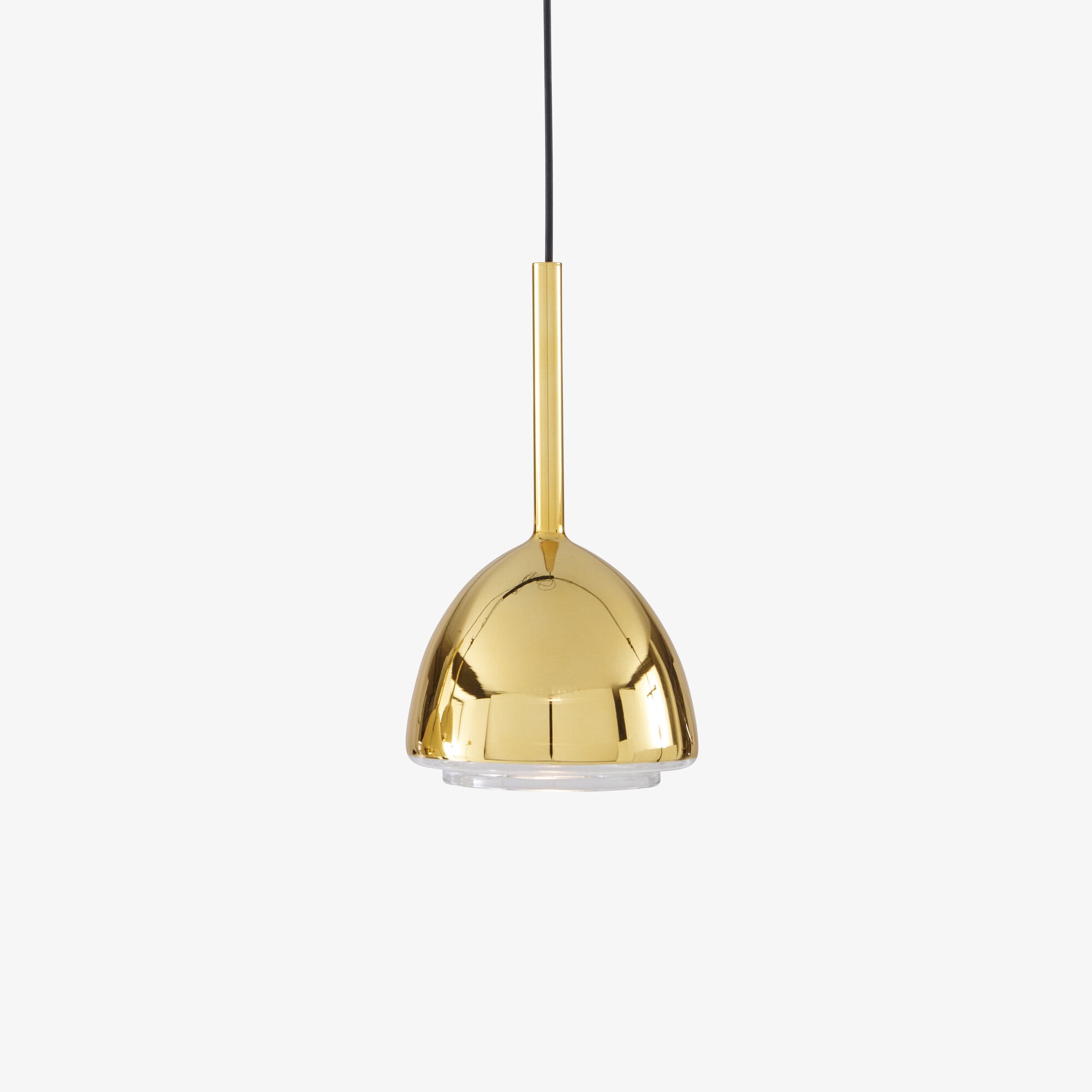 Vintage Brass Bell Pendant Light with Single Cable - Perfect for Farmhouse, Kitchen Island, and Dining Room Lighting