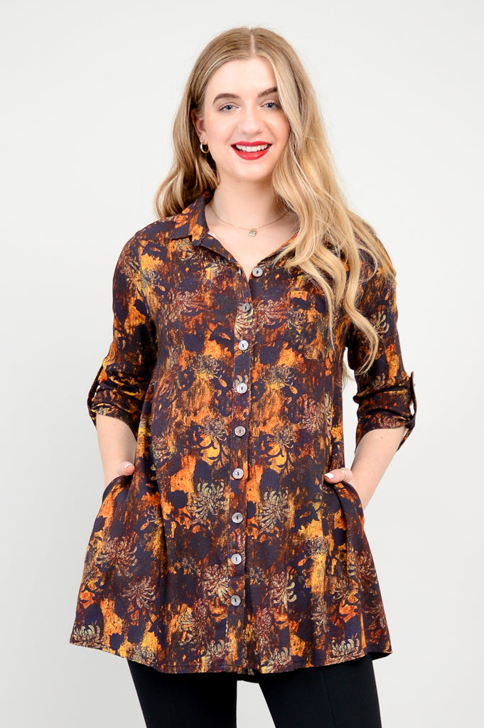 Celine Blouse - Fortress Style Bamboo Linen Top for Women | Elegant Casual Wear for Office, Date Night & Summer Outfits
