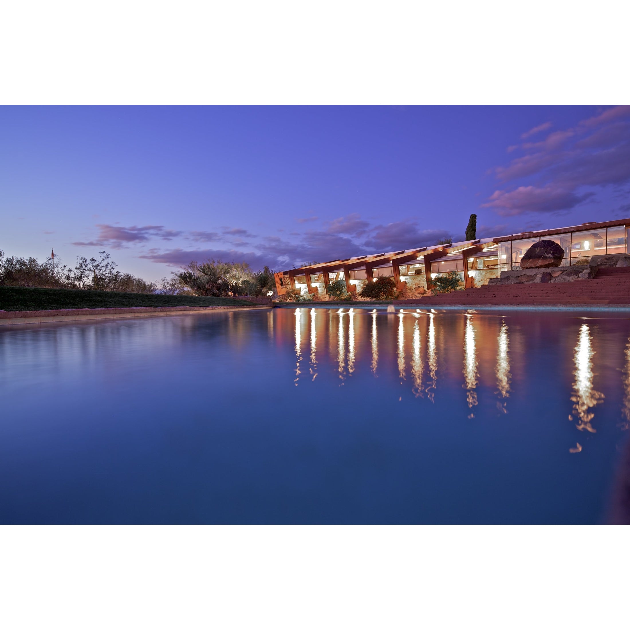 Taliesin West Landscape Photography Print - Stunning Water & Sky Desert View - Perfect for Home & Office Wall Decor