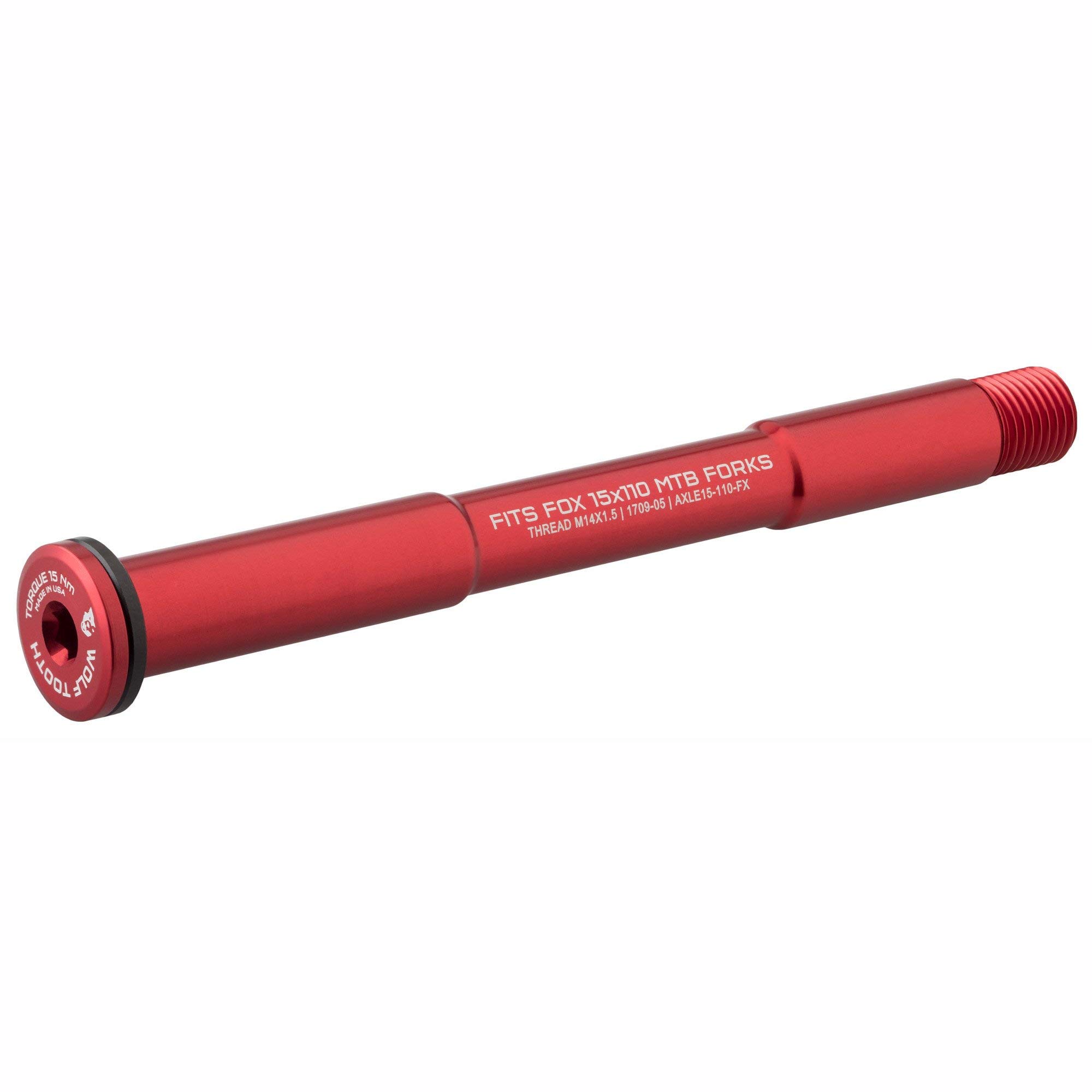 Wolf Front Axle for Fox Suspension Forks - High Performance Bicycle Axle Replacement - Perfect for Mountain Biking, Trail Riding & Off-Road Cycling