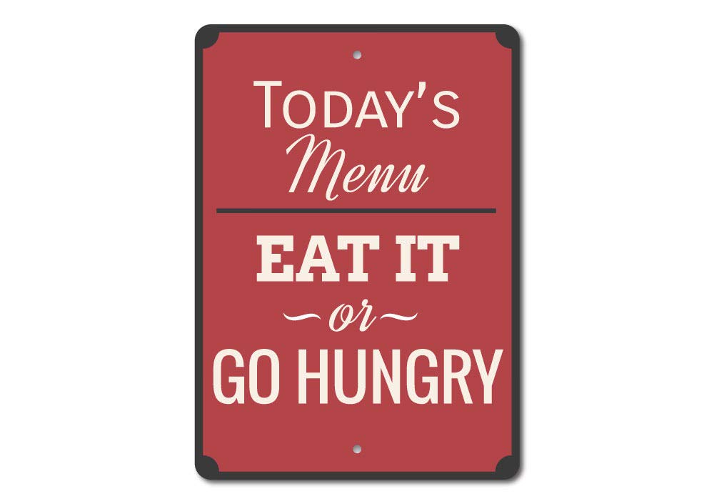Custom Kitchen Aluminum Sign - 12