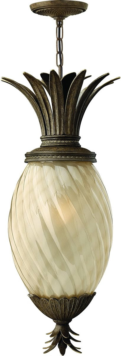 13W LED Outdoor Pendant Light - Pearl Bronze Finish - Dimmable Hanging Light for Porch, Patio & Garden - Energy Efficient Exterior Lighting
