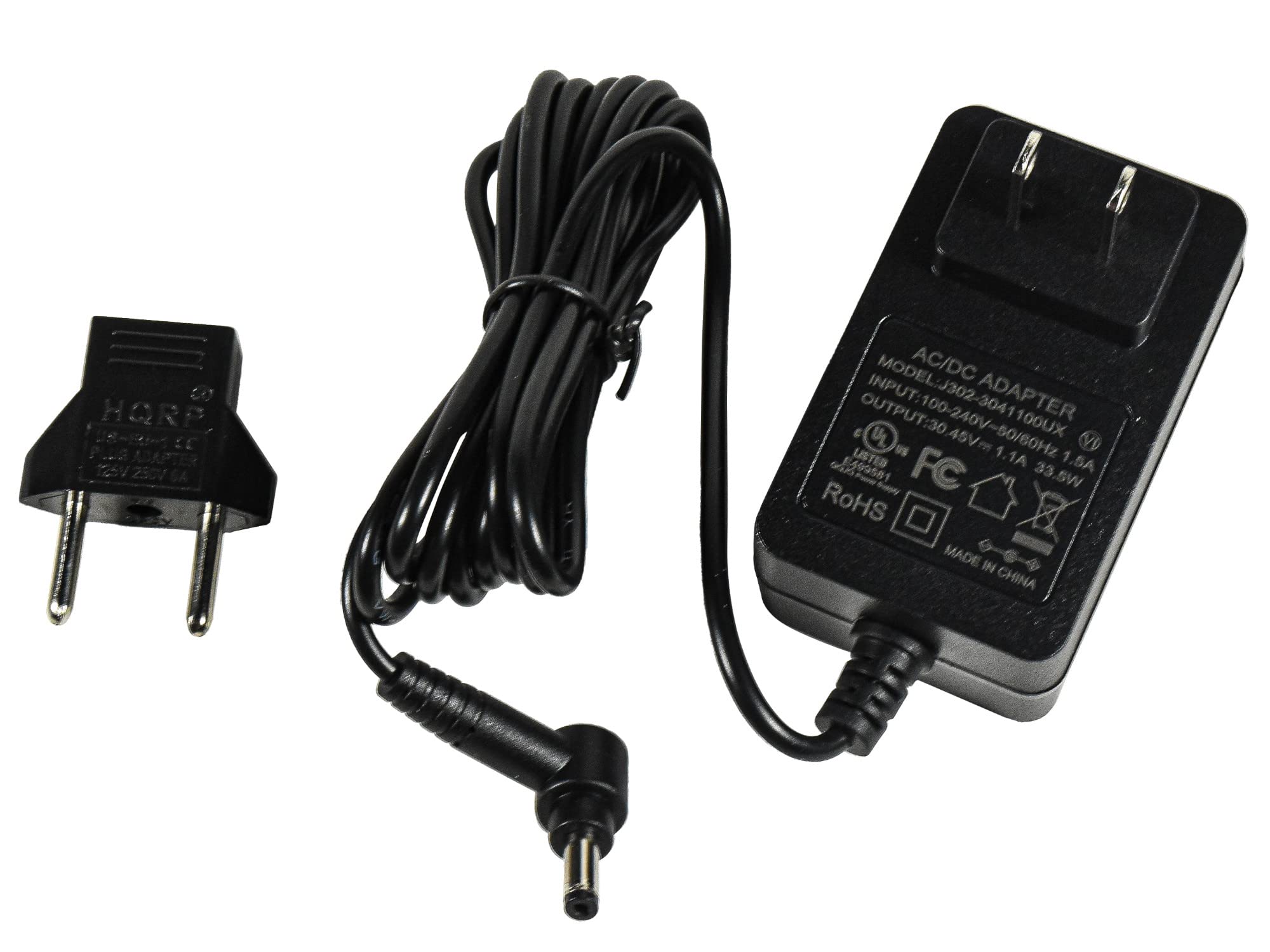 Original HQRP AC Power Adapter Charger for Dyson V10 V11 V12 V15 SV12 SV14 SV16 SV20 SV22 Cordless Vacuum - Replacement Power Supply with Euro Plug Adapter - Perfect for Home Cleaning & Travel Use