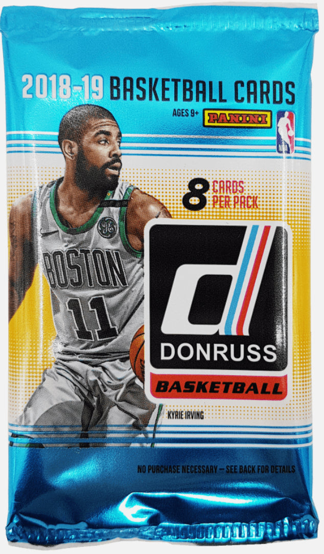 2018-19 Panini Donruss Basketball Retail Pack - NBA Trading Cards for Collectors & Fans - Perfect for Trading, Collecting, and Displaying