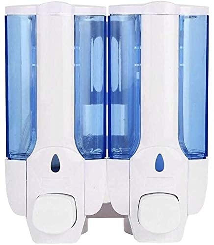 GANE Wall-Mounted Transparent ABS Soap Dispenser - Modern Bathroom & Hotel Decor Liquid Soap Bottle - Perfect for Kitchen, Restroom, Spa and Guest Bathroom Accessories