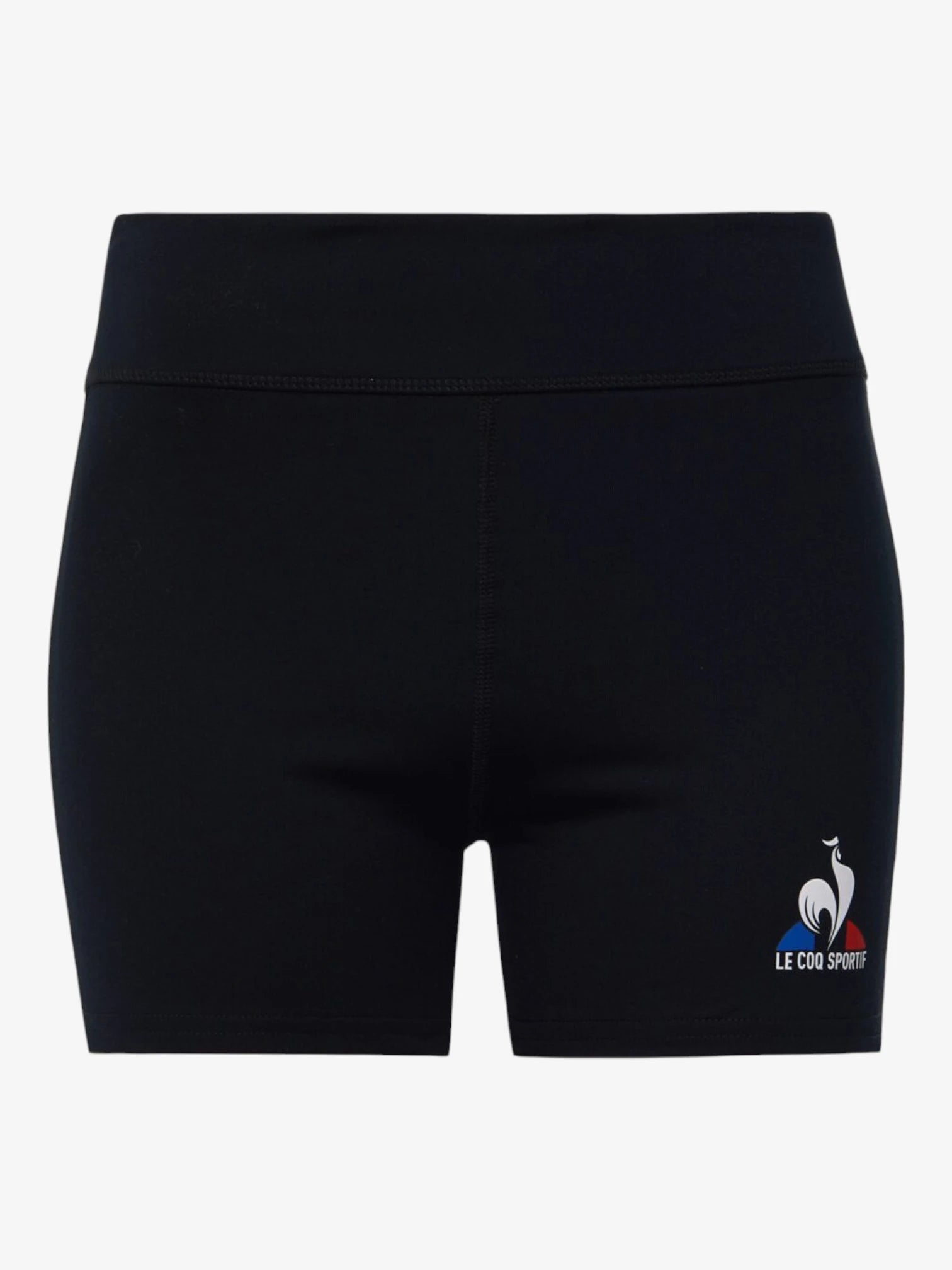 Le Coq Sportif Women's Short Training Leggings - Black | High-Performance Workout Tights for Running, Yoga & Gym