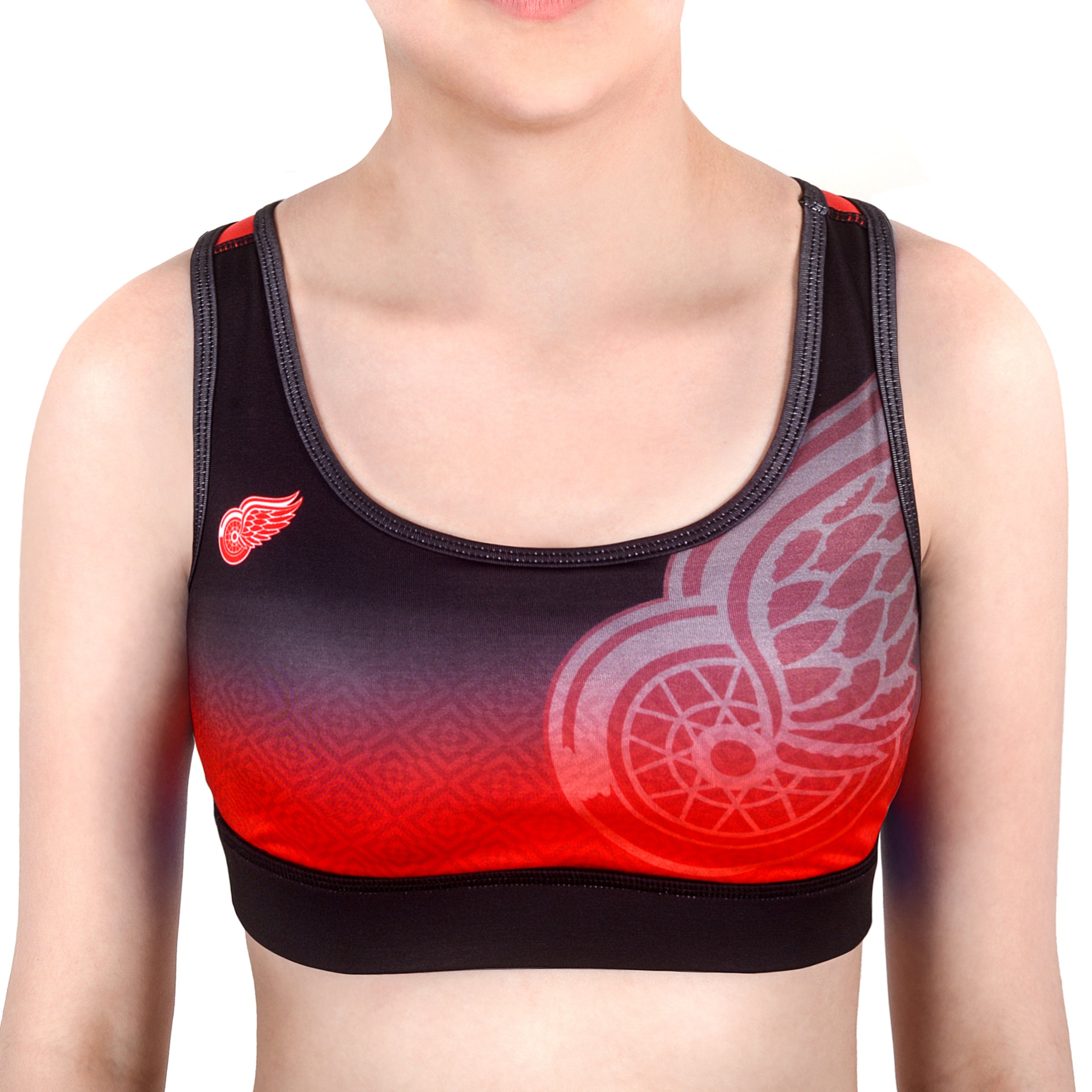 FOCO Gradient Sports Bra for Women - High Support Workout Bra, Moisture Wicking & Breathable Yoga Top - Perfect for Running, Gym & Activewear