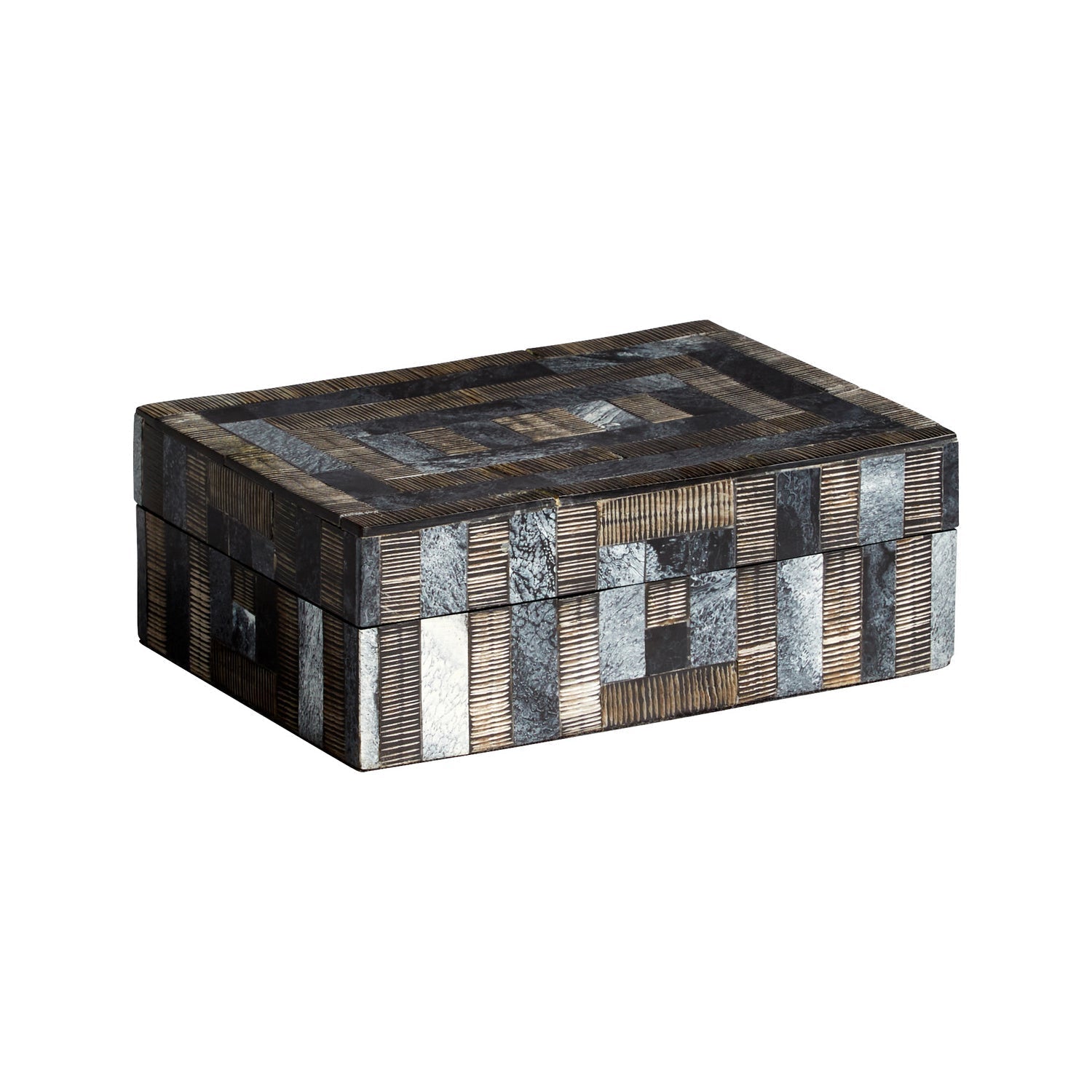 Cyan Design 11146 Southampton Small Gray Decorative Container - Perfect for Home Decor, Office Organization & Gift Giving