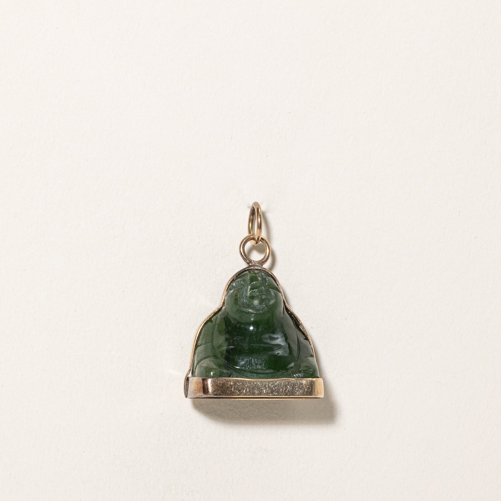 36.00ct Natural Nephrite Jade Buddha Pendant - Handcrafted Spiritual Jewelry for Meditation, Yoga & Positive Energy | Buddhist Gift for Men & Women