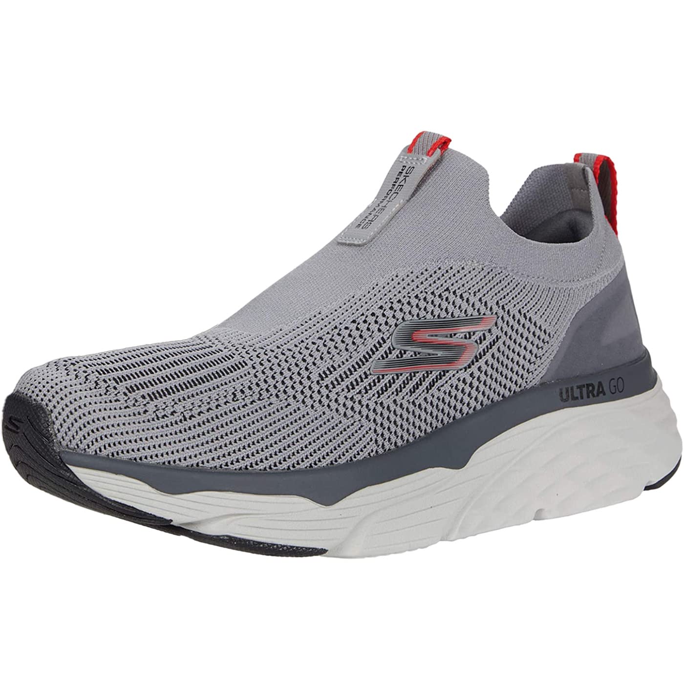 Skechers Men's Max Cushioning Elite Slip-On Running Shoes - Air Cooled Memory Foam Sneakers for Walking & Jogging - Perfect for Gym Workouts, Casual Wear & Travel Comfort