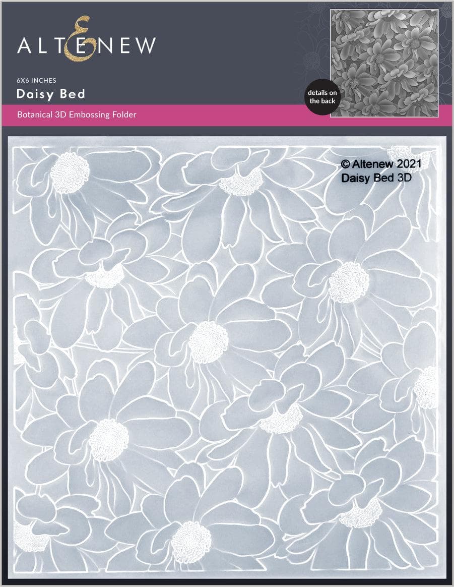 3D Daisy Embossing Folder for Card Making, Scrapbooking & DIY Crafts - Floral Design Paper Craft Tool for Greeting Cards, Invitations & Home Decor