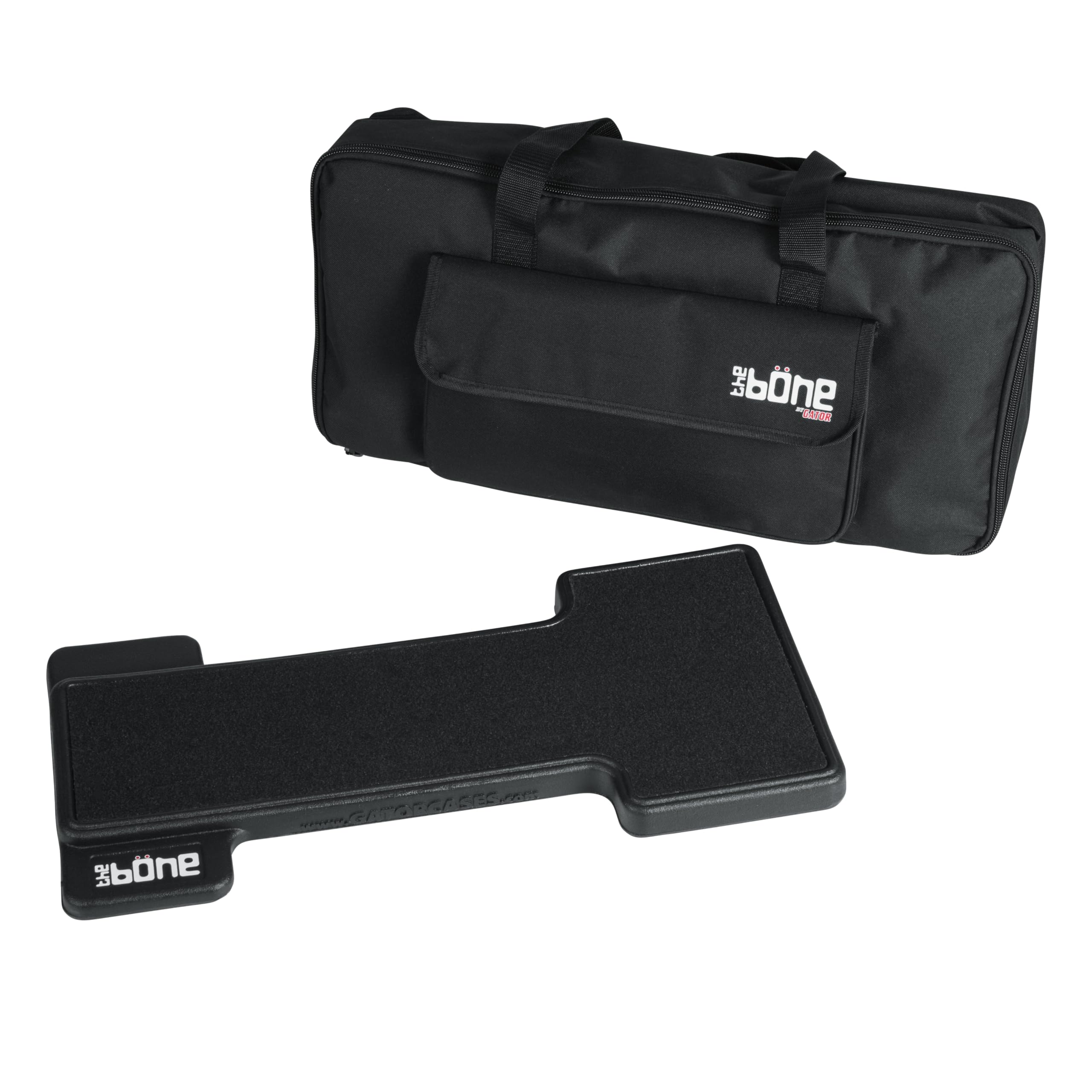 Gator G-Bone 5-Pedal Molded Pedalboard with Carry Bag - Compact & Durable Guitar Effects Pedal Board for Musicians, Live Performances & Studio Recording