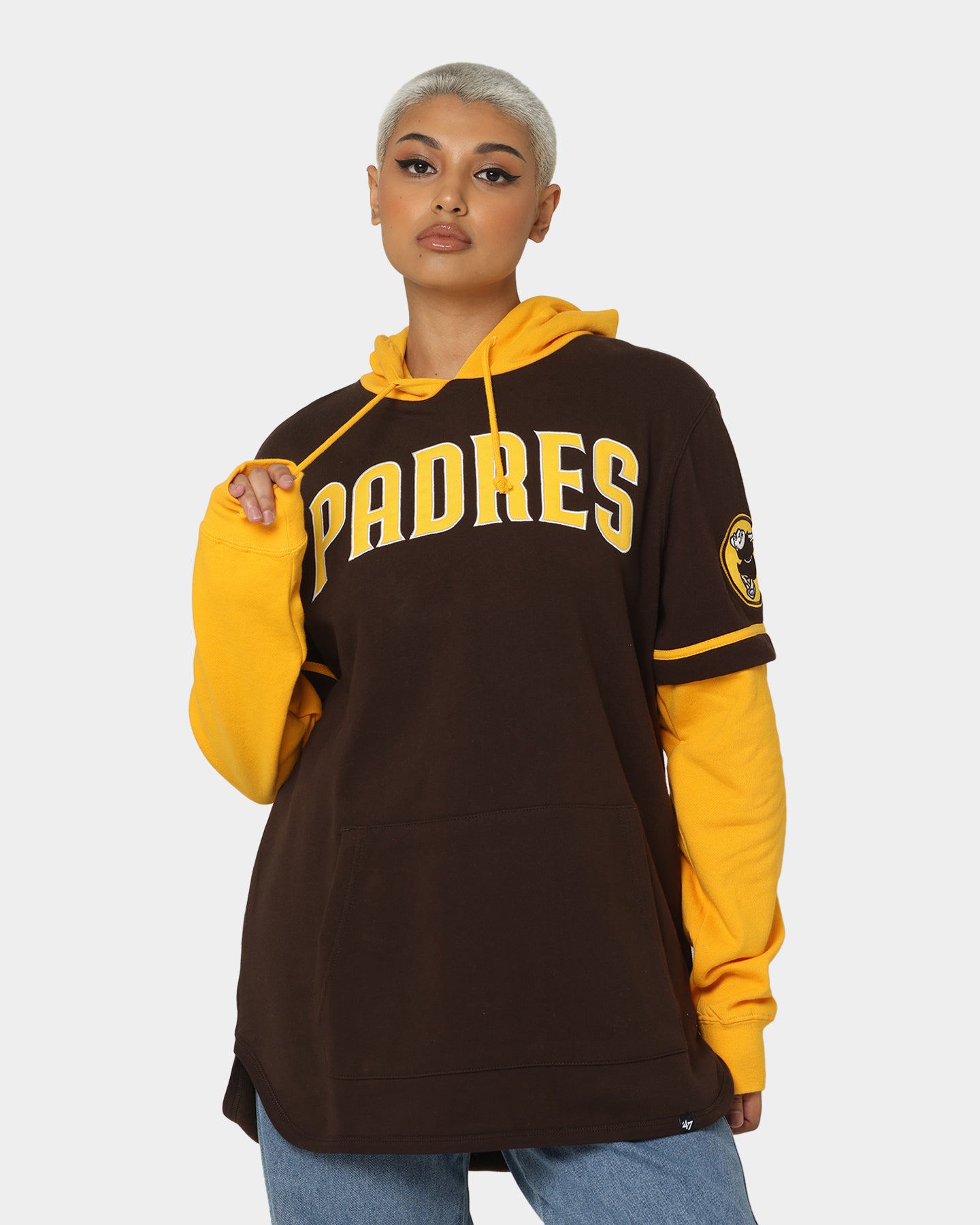 47 Brand San Diego Padres Shortstop Hoodie - Brown MLB Baseball Fan Apparel for Men & Women - Perfect for Game Day & Casual Wear