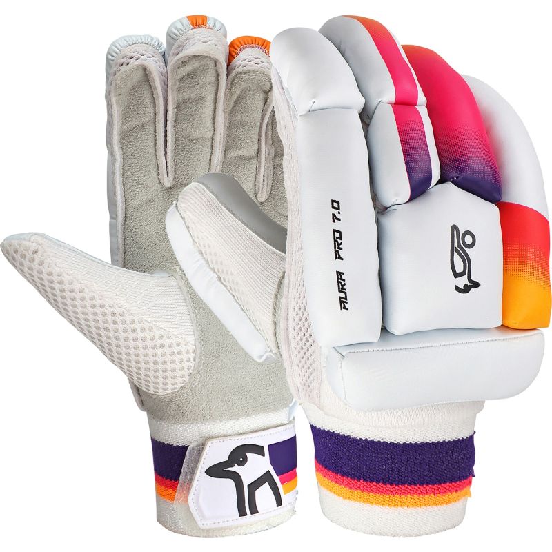 Kookaburra Aura Pro 7.0 Junior Cricket Batting Gloves - Perfect for Youth Cricket Training & Matches