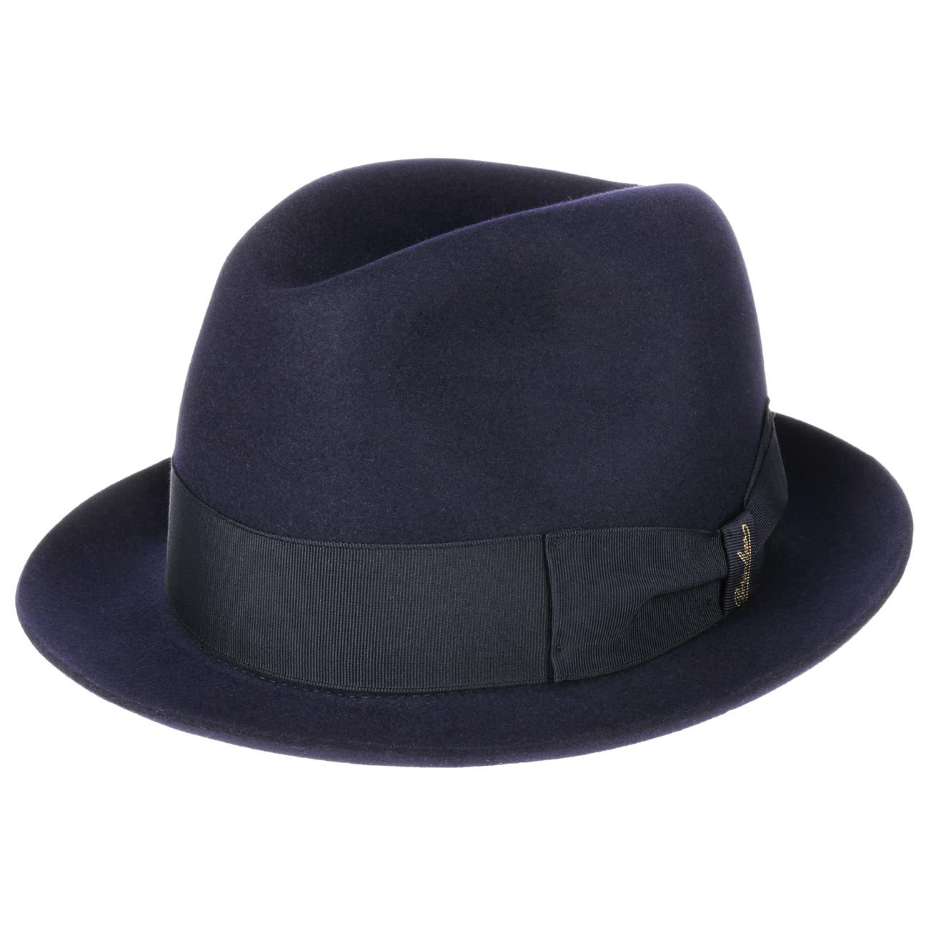 Borsalino Francesco Fur Felt Fedora Hat for Men - Classic Style