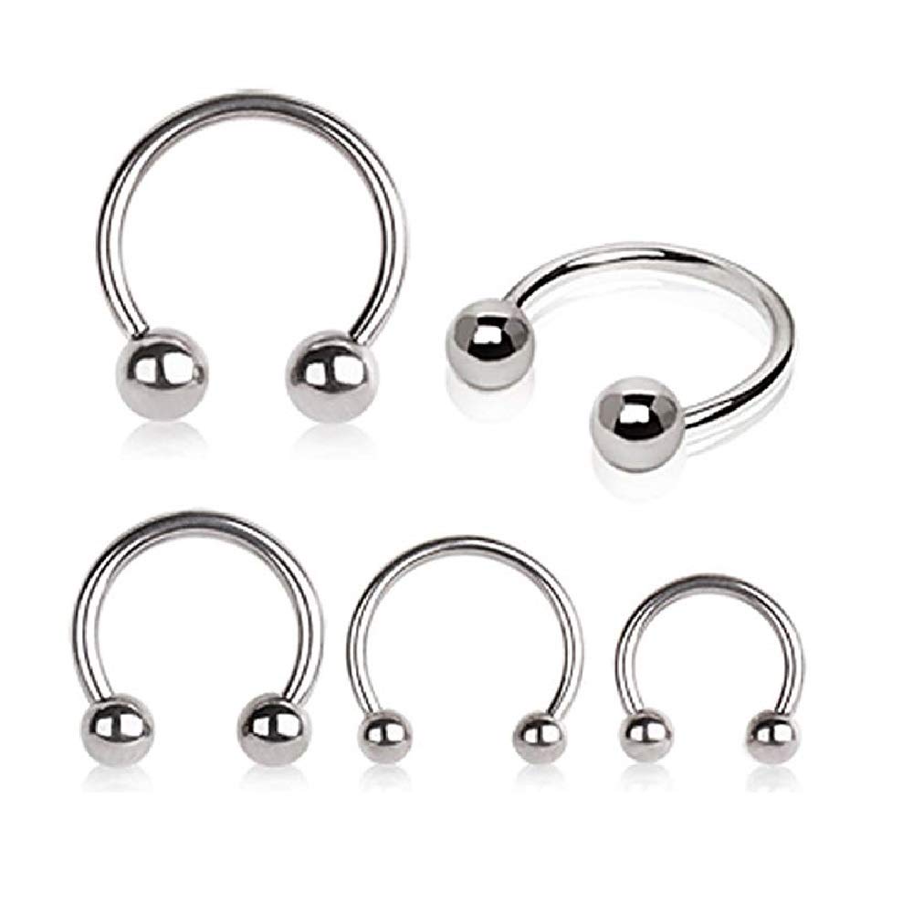 Premium 23G Titanium Horseshoe Jewelry for Piercing & Body Art