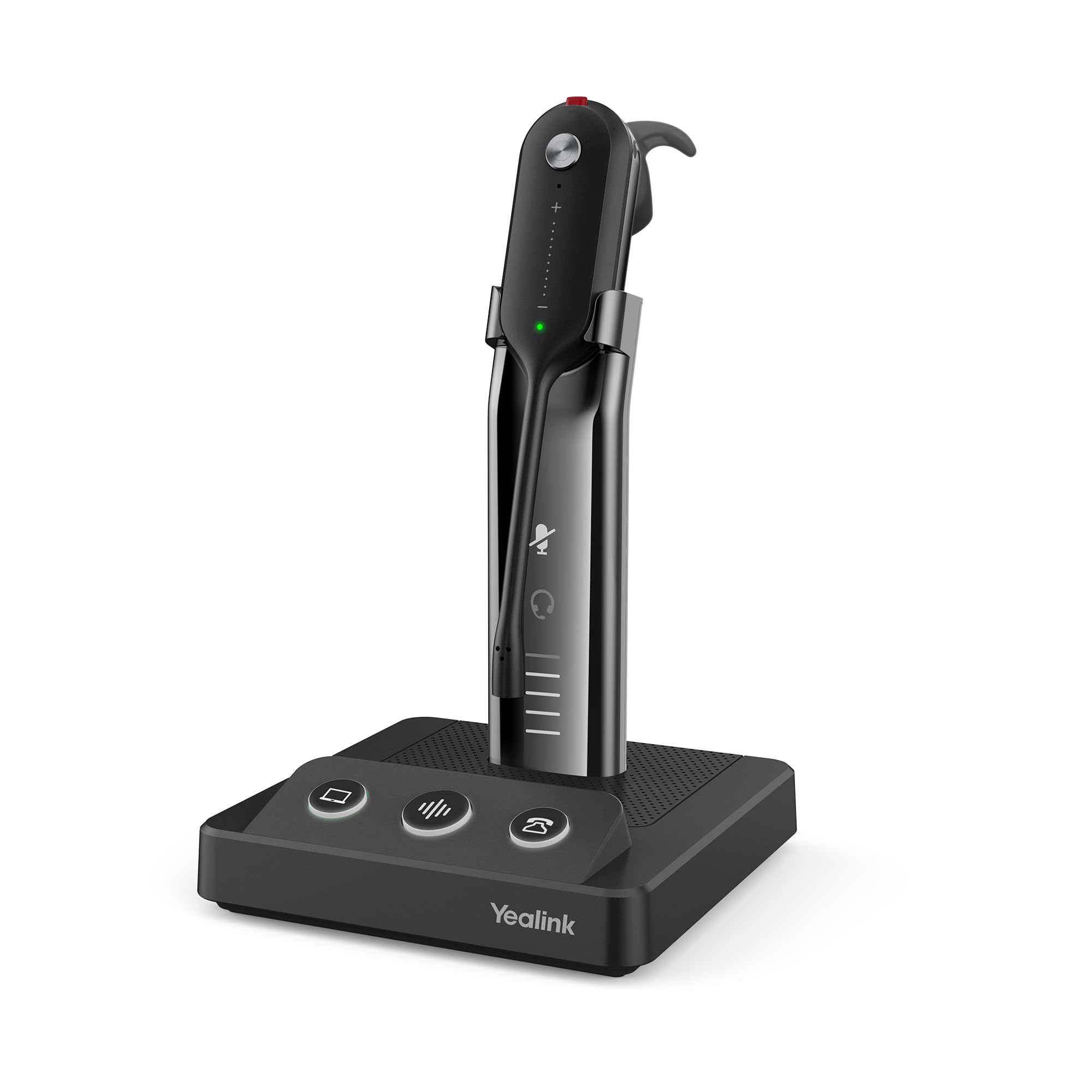 Yealink WH63 DECT Wireless Mono Headset with Noise Canceling Mic - Certified for Zoom, RingCentral, Avaya & Teams - Ideal for Office, Call Center & Remote Work (Computer & Desk Phone Compatible)