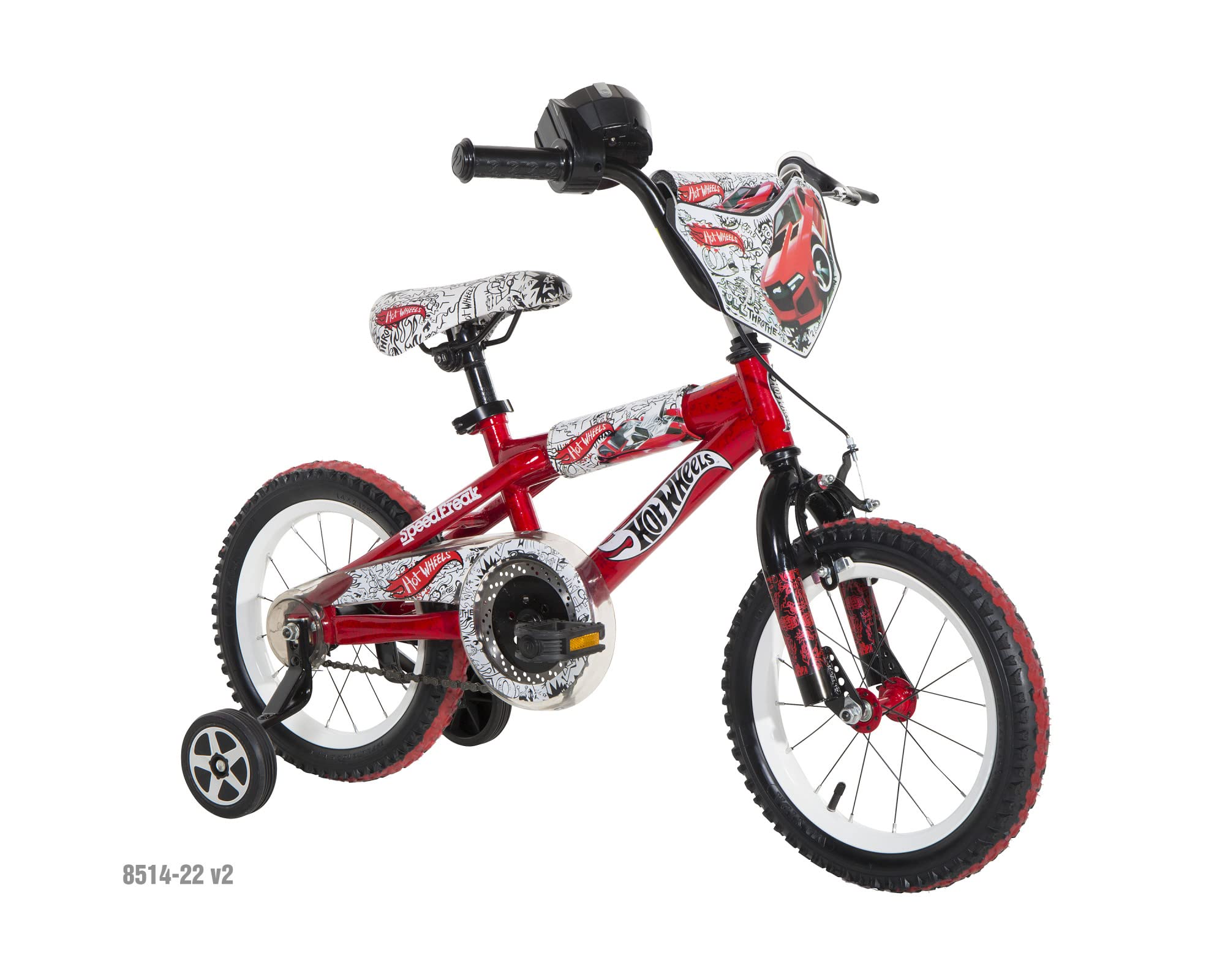 Dynacraft Hot Wheels Kids Bike for Boys and Girls - 12 Inch, 16 Inch, 20 Inch Children's Bicycle with Training Wheels - Perfect for Outdoor Play, Neighborhood Rides, and Birthday Gifts