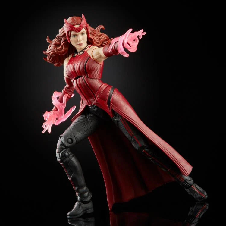WandaVision Marvel Legends Scarlet Witch Action Figure (Captain America Flight Gear BAF) - Collectible Toy for Marvel Fans & Display