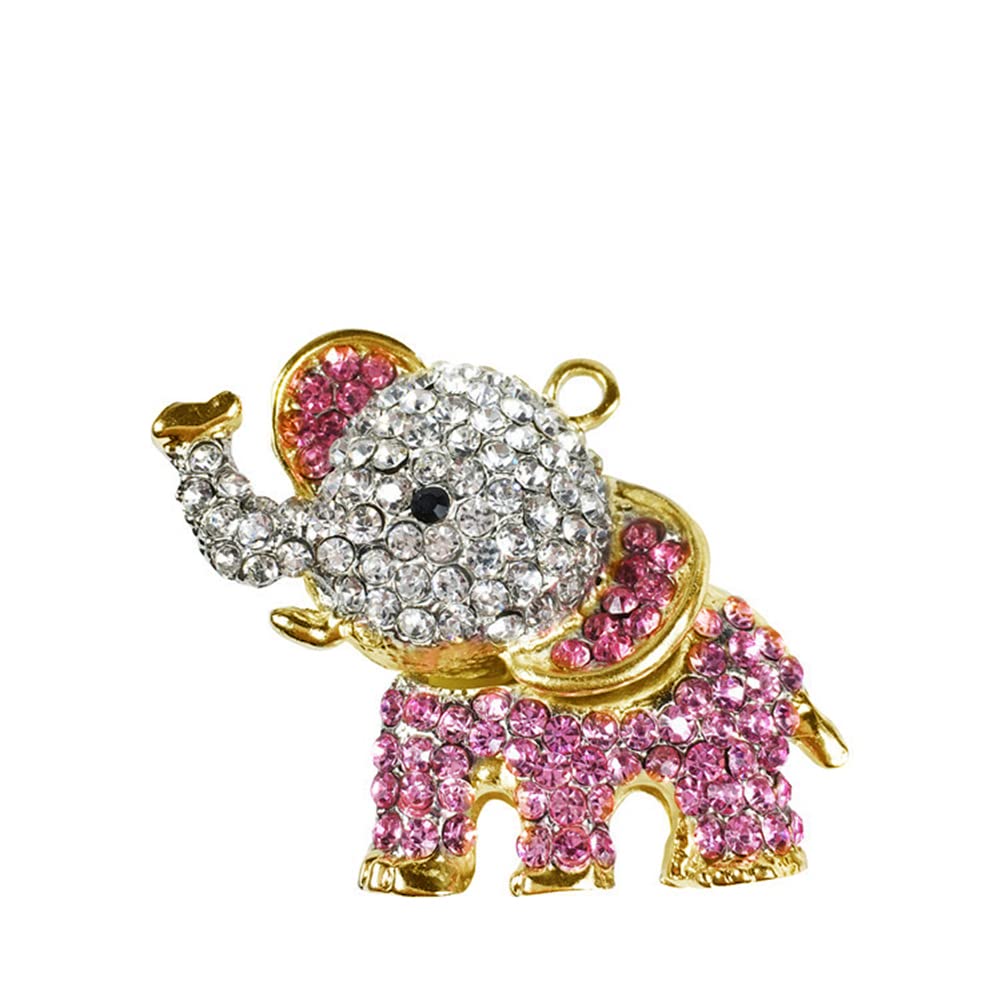 Zcargel Rhinestone Elephant Car Vent Clip - Bling Bling Car Air Freshener & Aromatherapy Diffuser - Elegant Auto Interior Decor for Women - Perfect for Sedans, SUVs and Office Cars