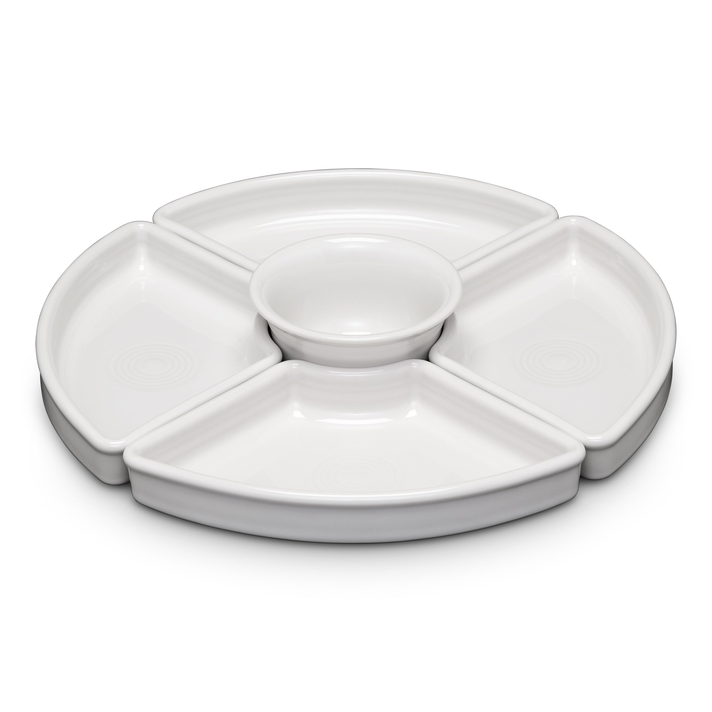5-Piece White Entertaining Set - 8.1/5 Inch Dinnerware for Parties, Weddings & Special Events