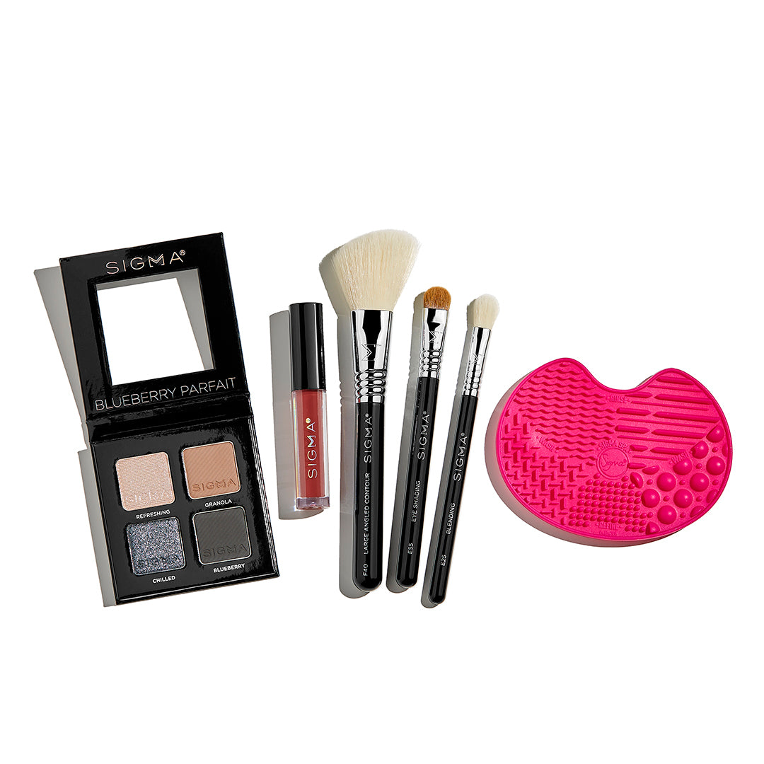 Mini Sigma Starter Set - Professional Makeup Brush Kit for Flawless Beauty Application | Perfect for Makeup Artists, Beginners & Travel