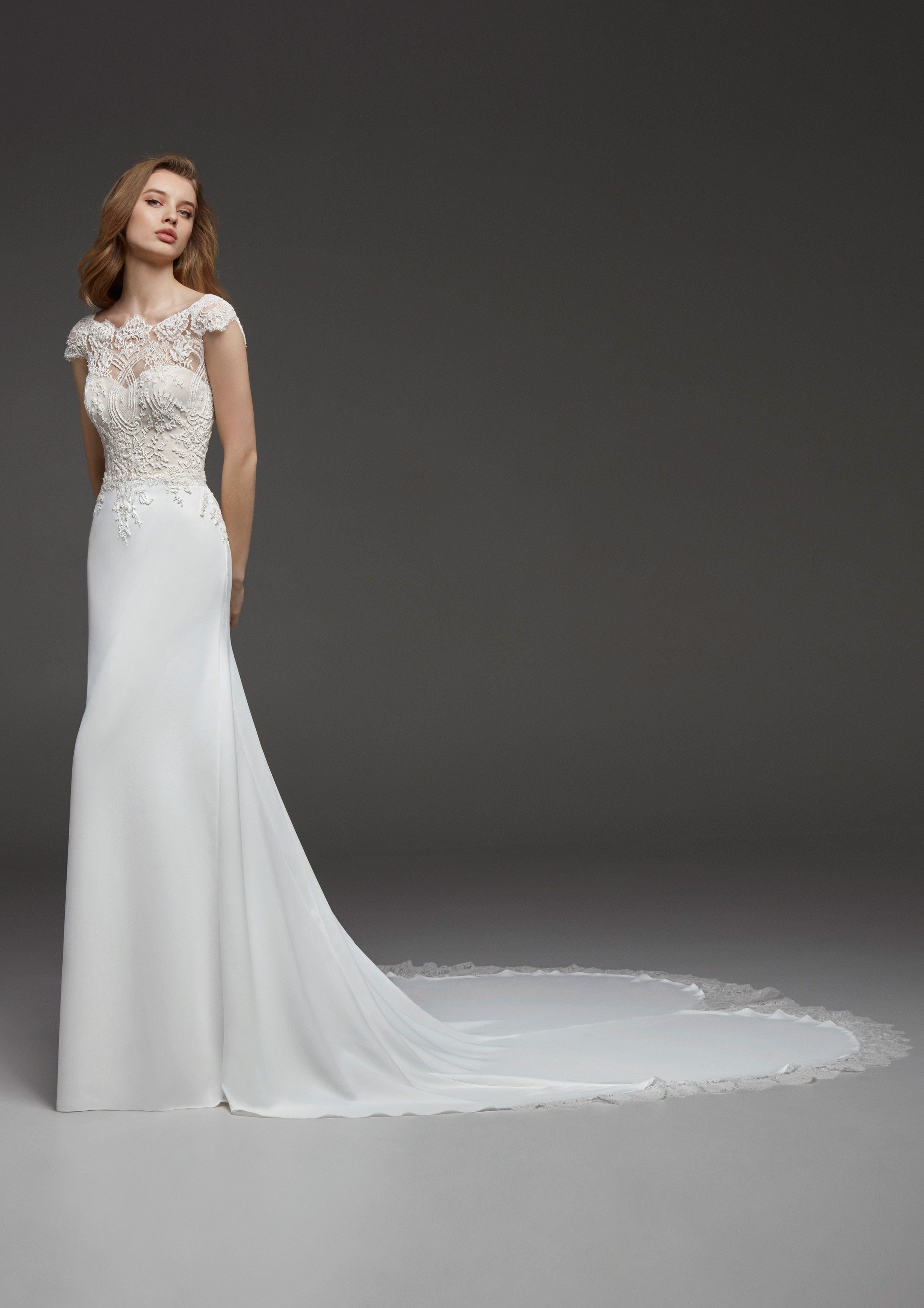 Atelier Pronovias Claudia Wedding Dress - Size 12 | Elegant Bridal Gown for Church Ceremony & Beach Weddings